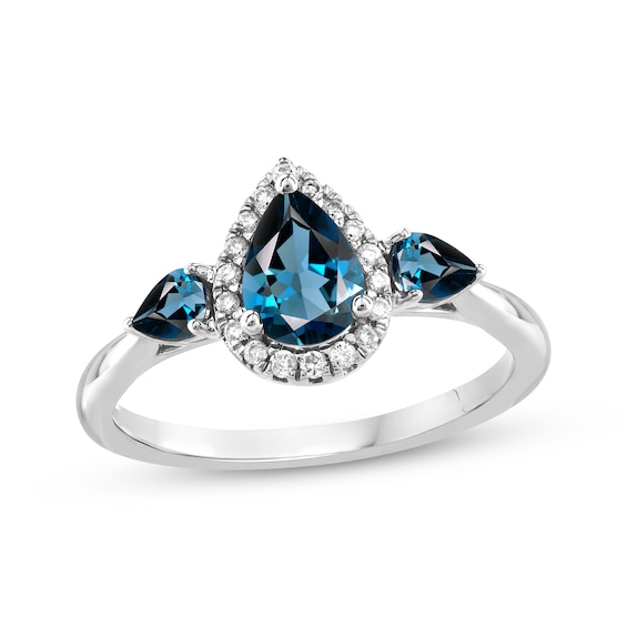Memories Moments Magic Pear-Shaped London Blue Topaz Diamond