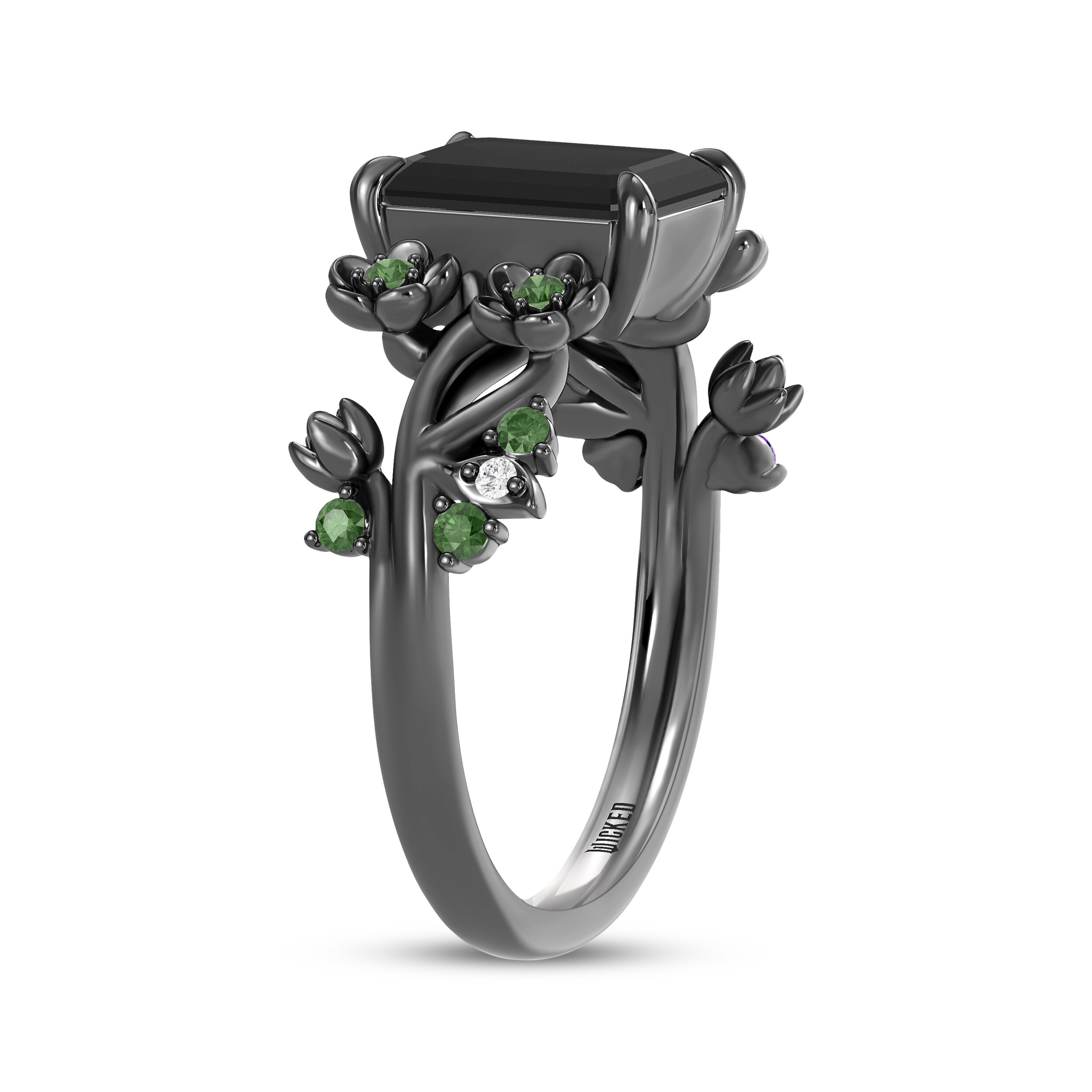 Wicked: For Good Octagon-Cut Black Onyx, Amethyst, Green