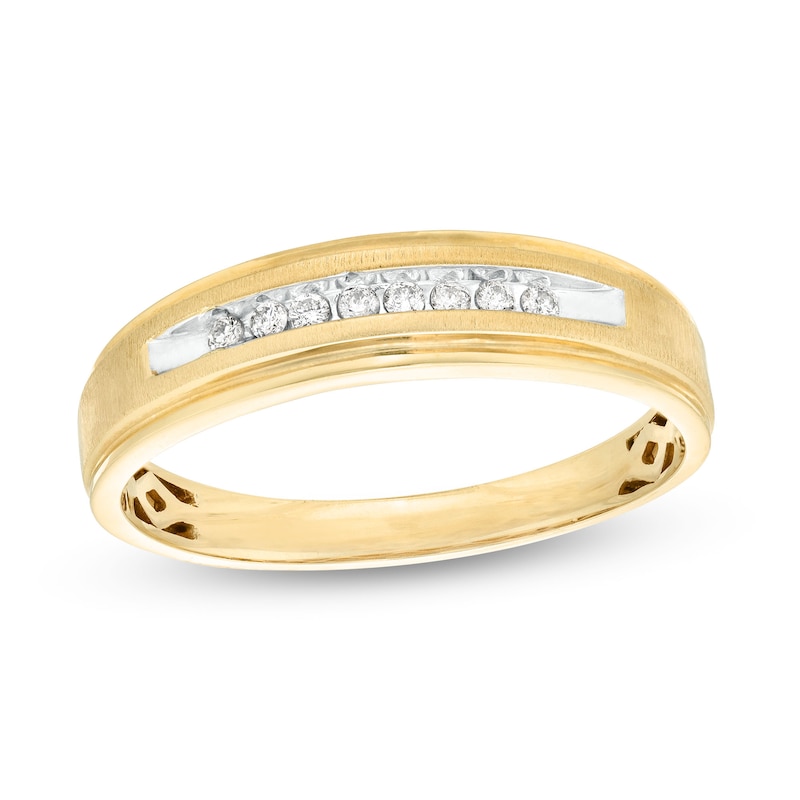 Diamond Wedding Band in 10K Gold