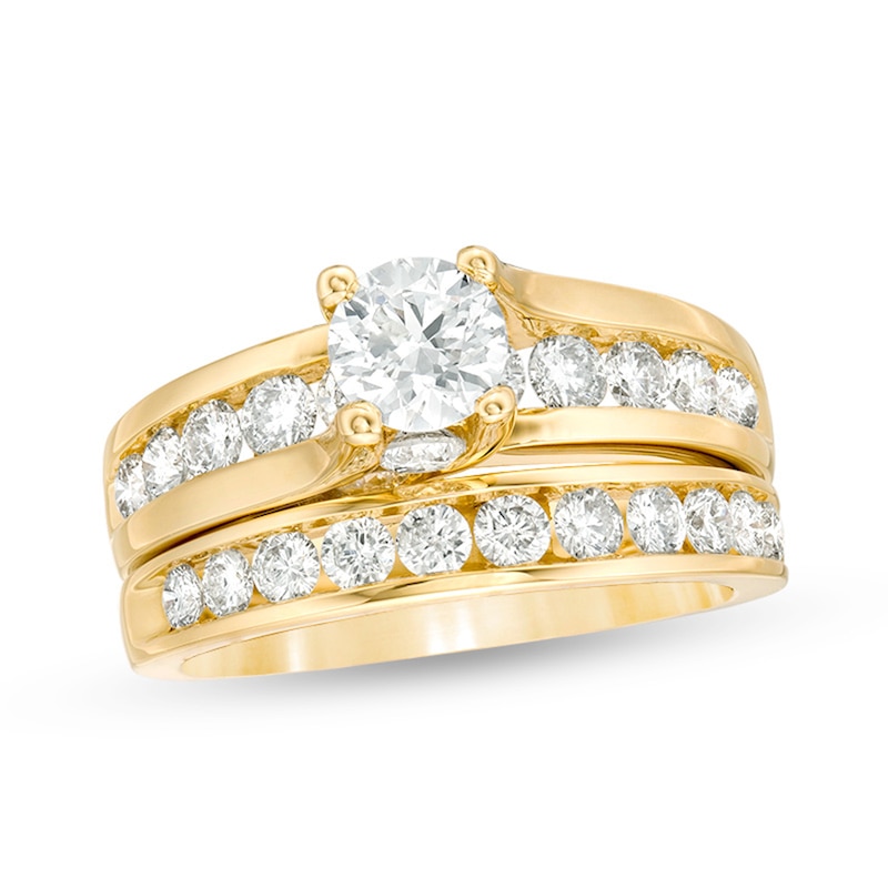 Diamond Bridal Set in 14K Gold Peoples Jewellers