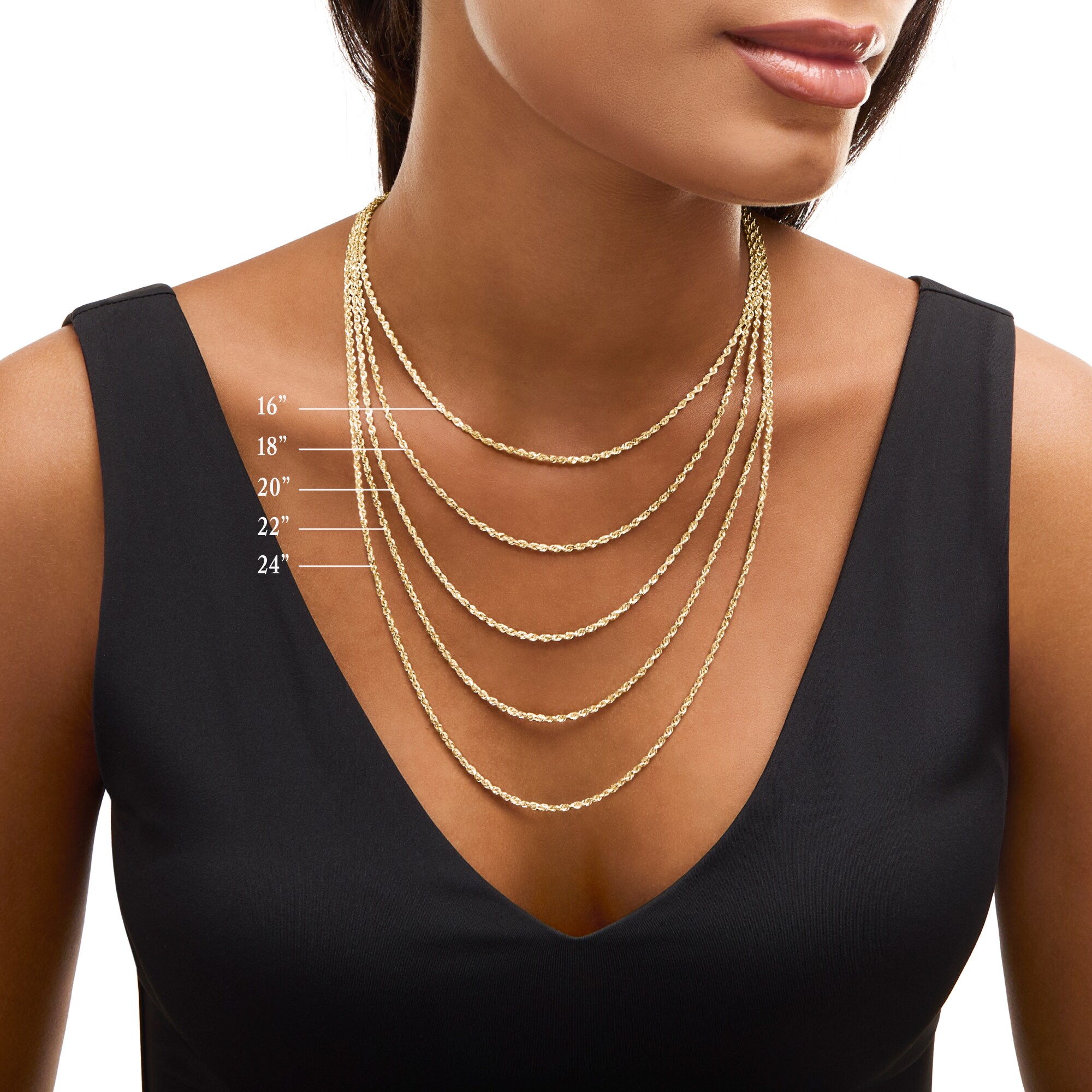 Ladies' 0.8mm Box Chain Necklace in 14K Gold | Zales Outlet