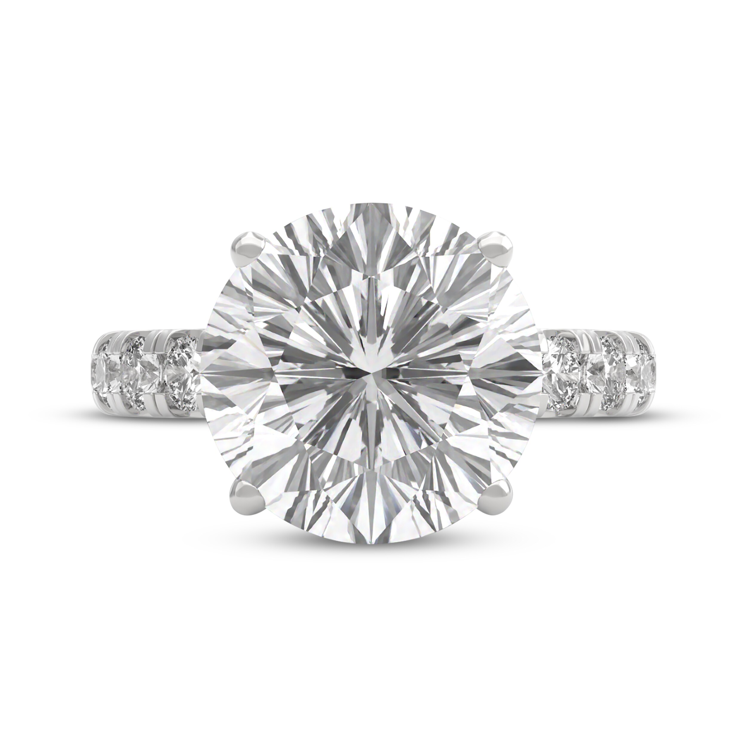 THE LEO Legacy Lab-Grown Diamond Round-Cut Engagement Ring 7 ct tw