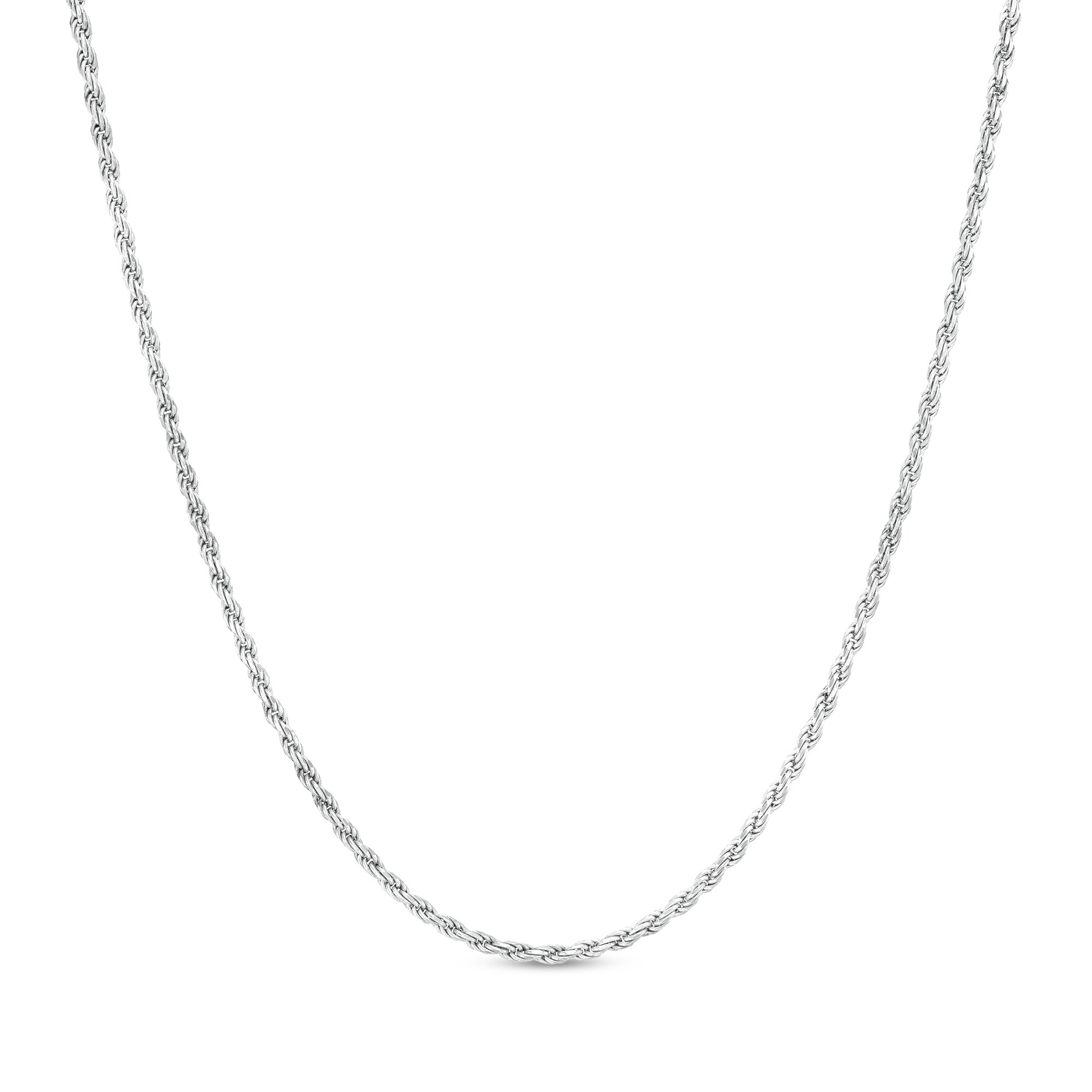 1.8mm Rope Chain Necklace in Sterling Silver - 20