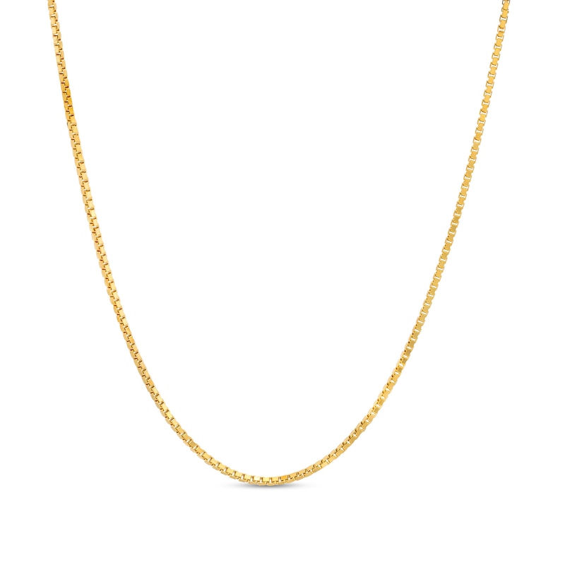 Ladies' Adjustable Box Chain Necklace in 10K Gold 22&quot