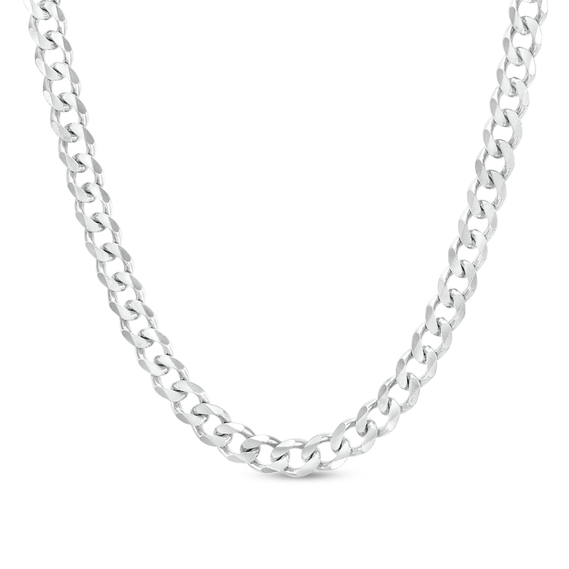 Men's Curb Chain Necklace in Sterling Silver 22&quot