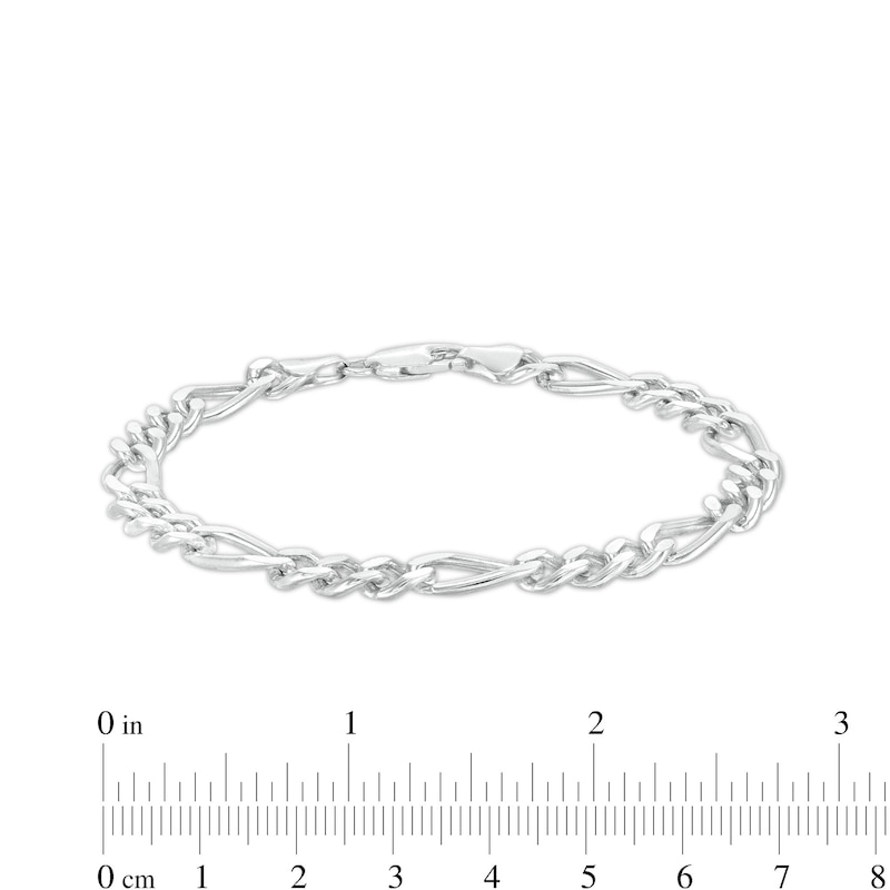3PC 925 STERLING SILVER PLATED FIGARO CUBAN