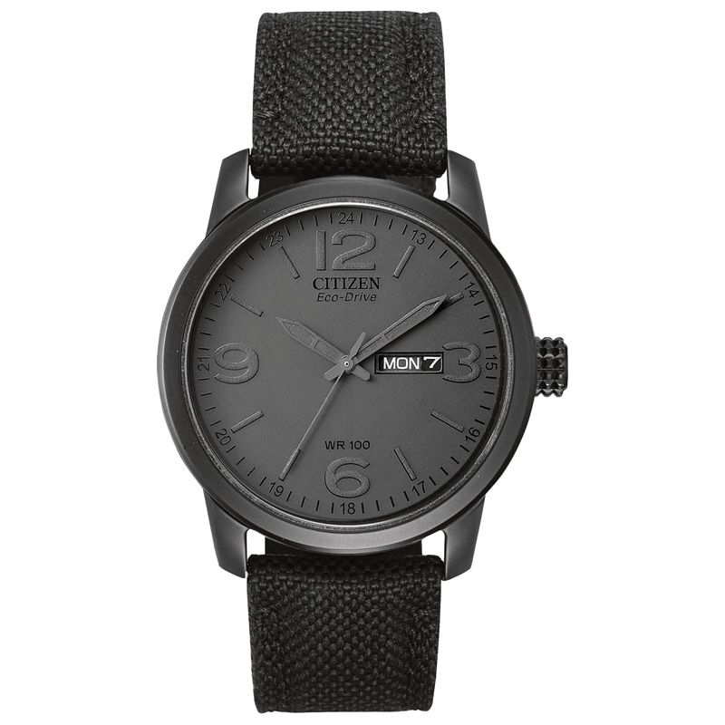 Men's Citizen Eco-Drive® Military-Inspired Black Out Watch (Model