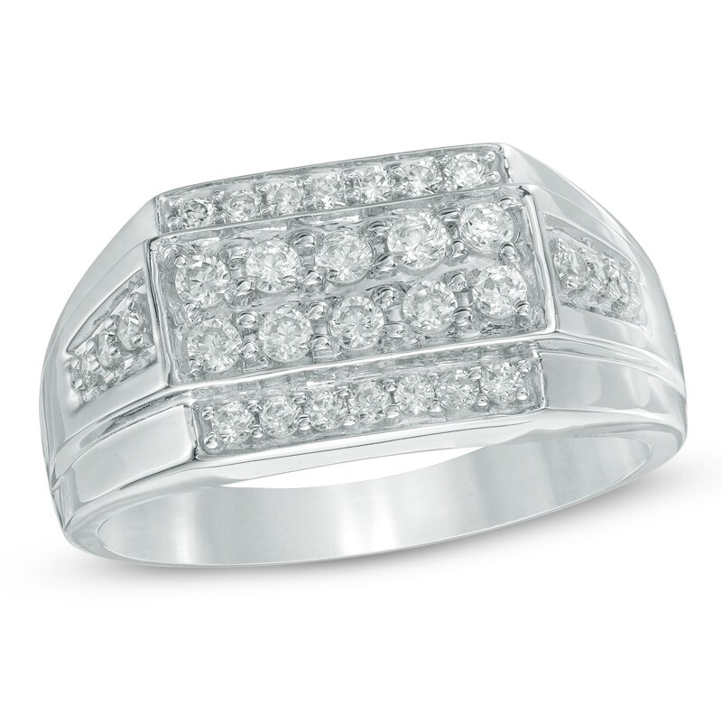 『TW RING SILVER』 3/4 CT. T.W. Diamond Ring in Sterling Silver | Zales Outlet