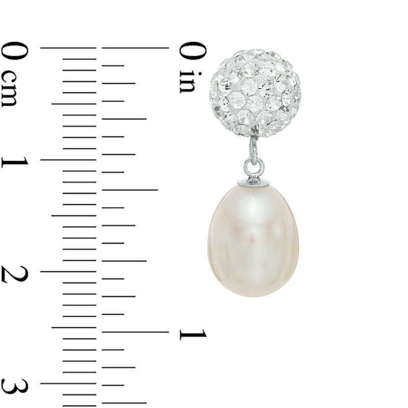 7.0-9.0mm Freshwater Cultured Pearl and Crystal Necklace, Bracelet