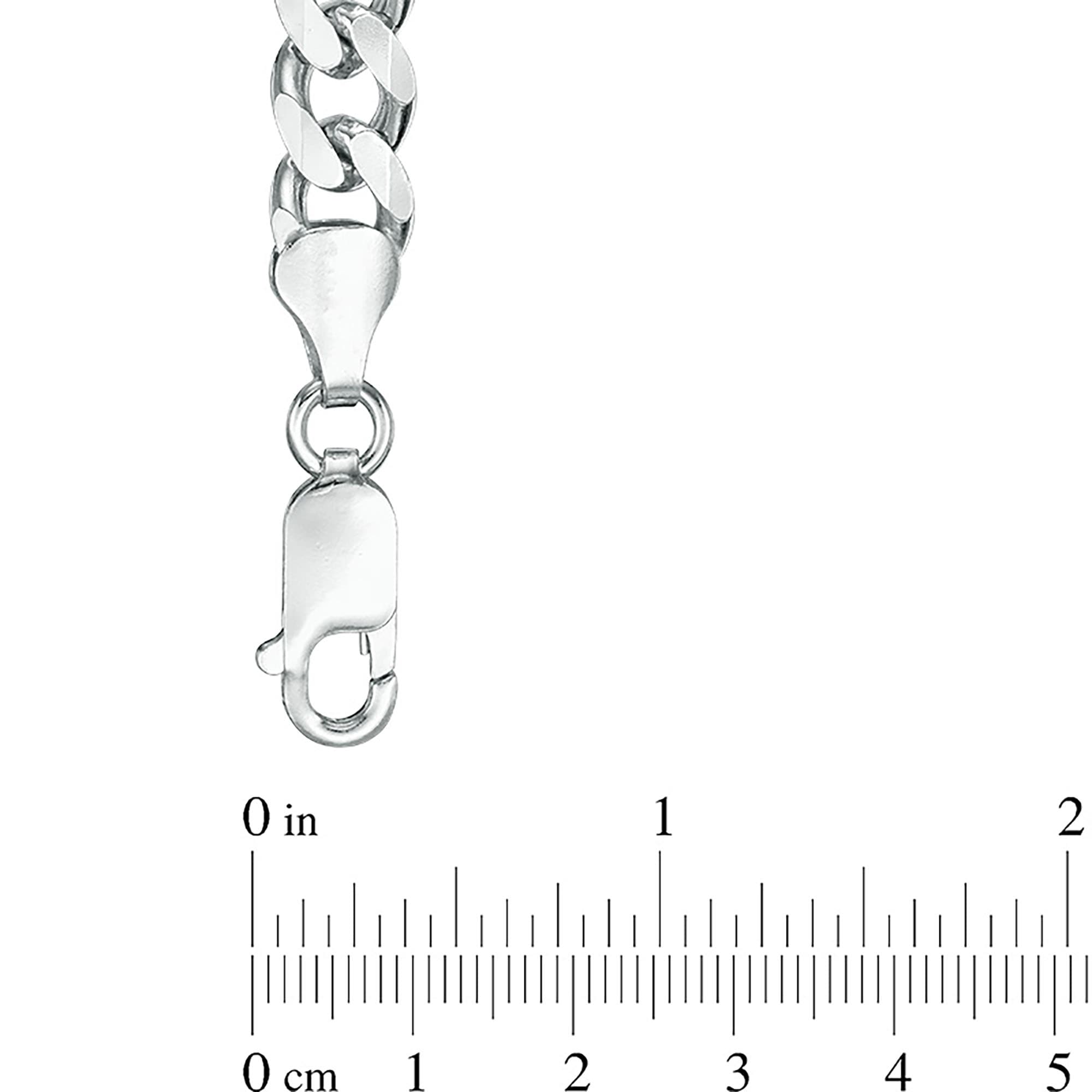 アクセサリー NEEDIS Curb Chain Necklace Silver 8.4mm Curb Chain Necklace in Solid Sterling Silver - 22