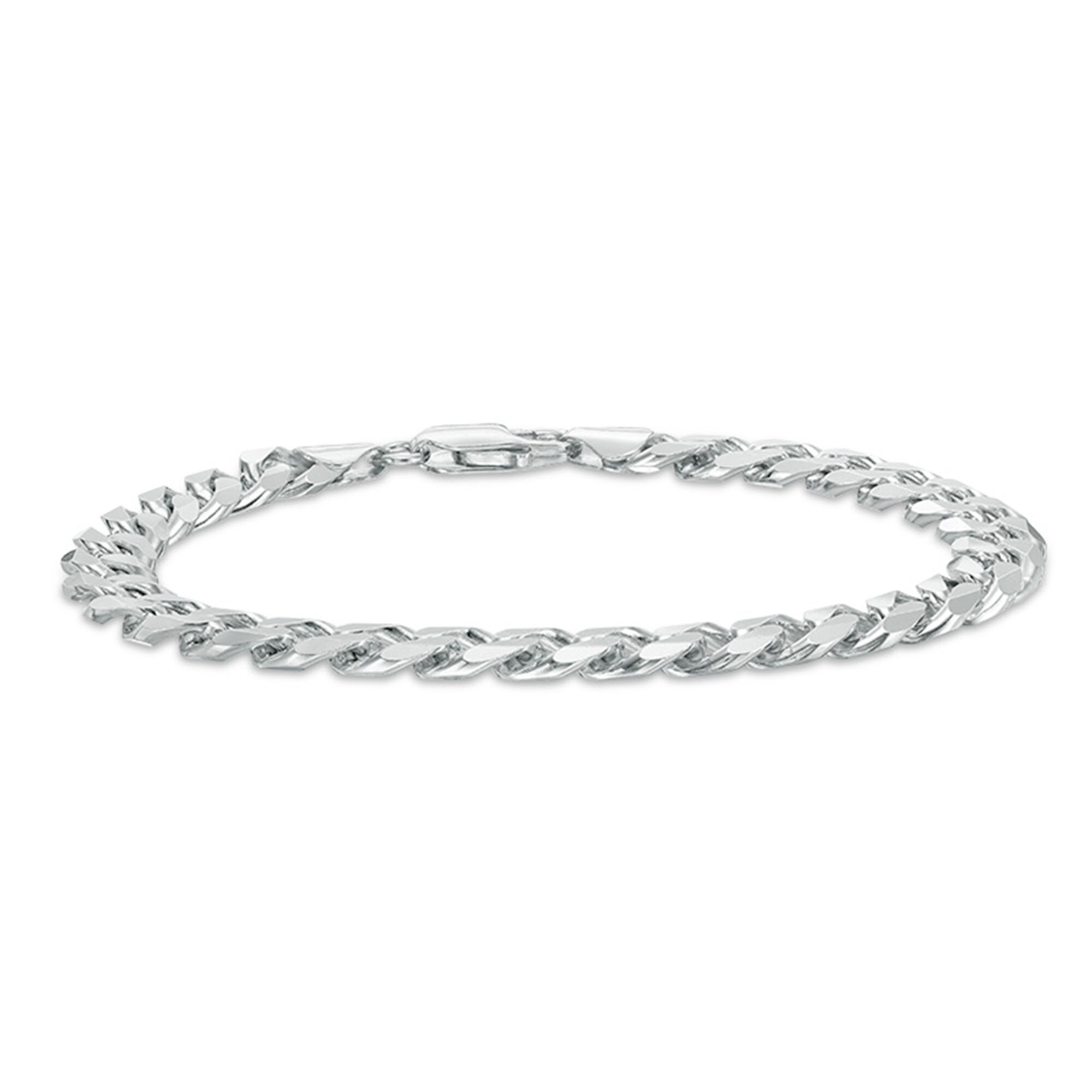 7.8mm Curb Chain Bracelet in Sterling Silver - 8.5
