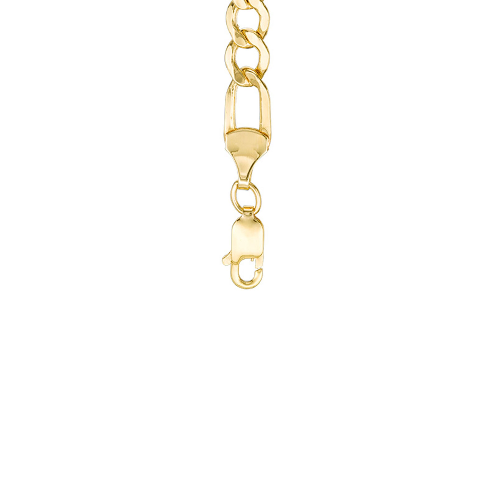 5.0mm Figaro Chain Necklace in 14K Gold - 22