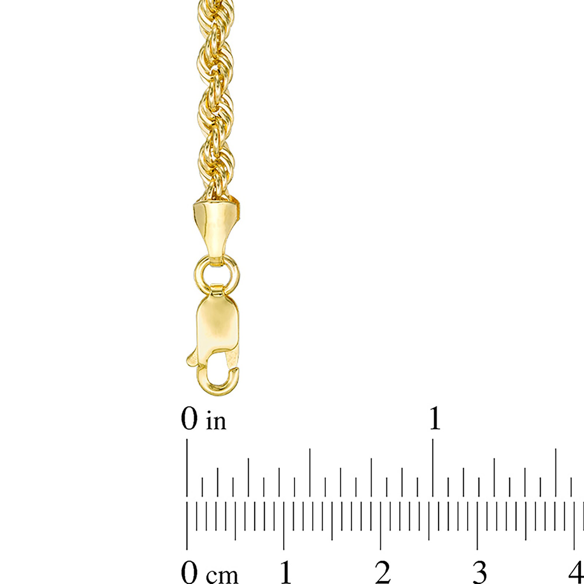 025 Gauge Rope Chain Necklace in 14K Gold - 22