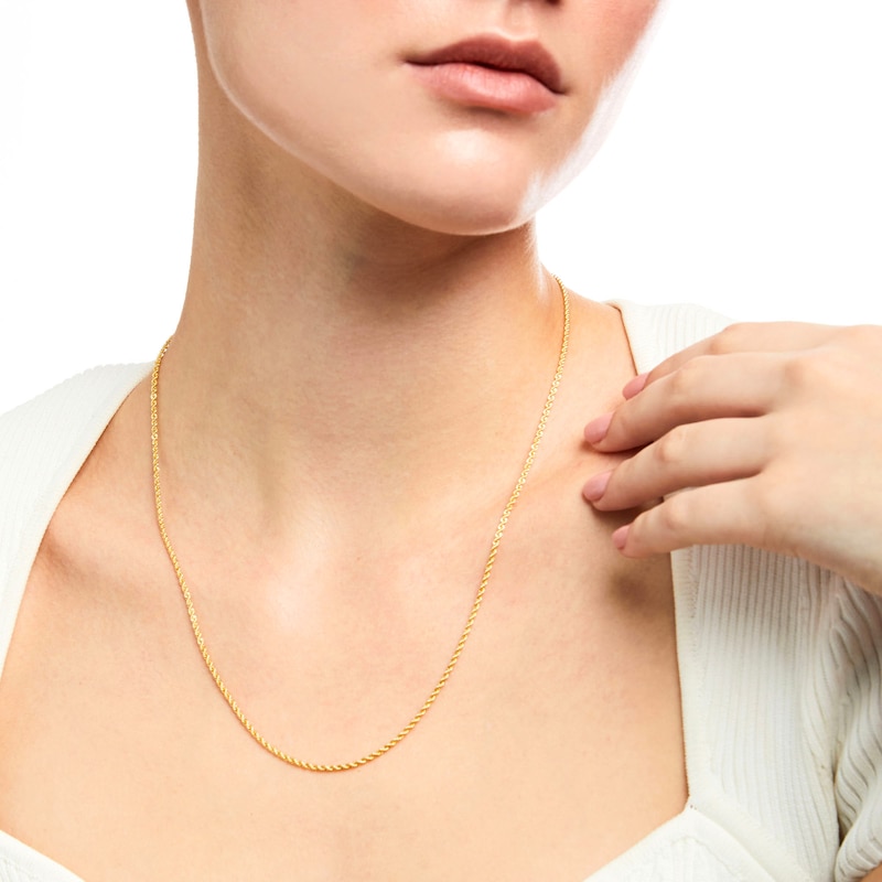 012 Gauge Rope Chain Necklace in 14K Gold 20