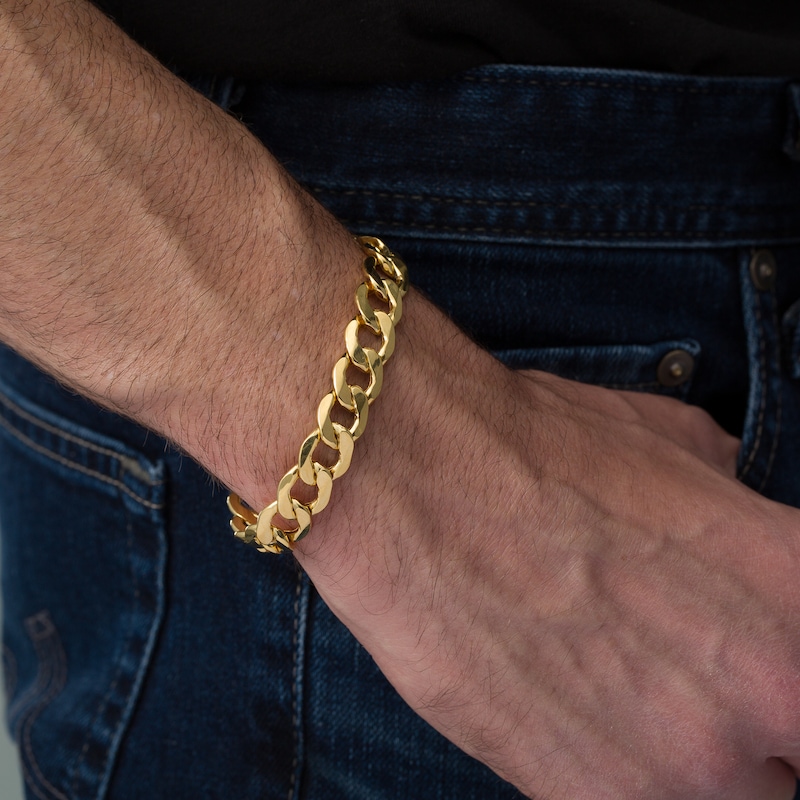 Curb Chain Bracelet in 10K Gold 9