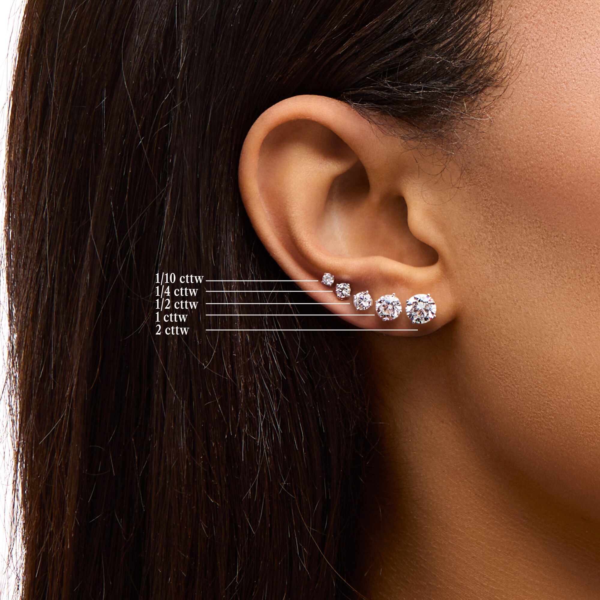 T&T Polished Stainless Steel Round Stud Earrings – Brand New In Packaging