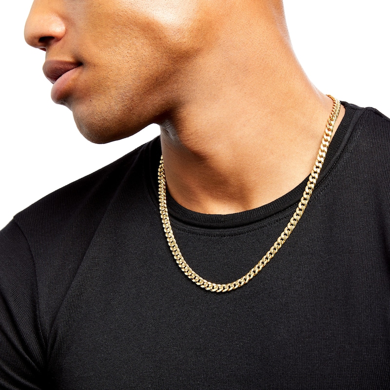 Men's 150 Gauge Cuban Curb Chain Necklace in 10K Gold 22&quot