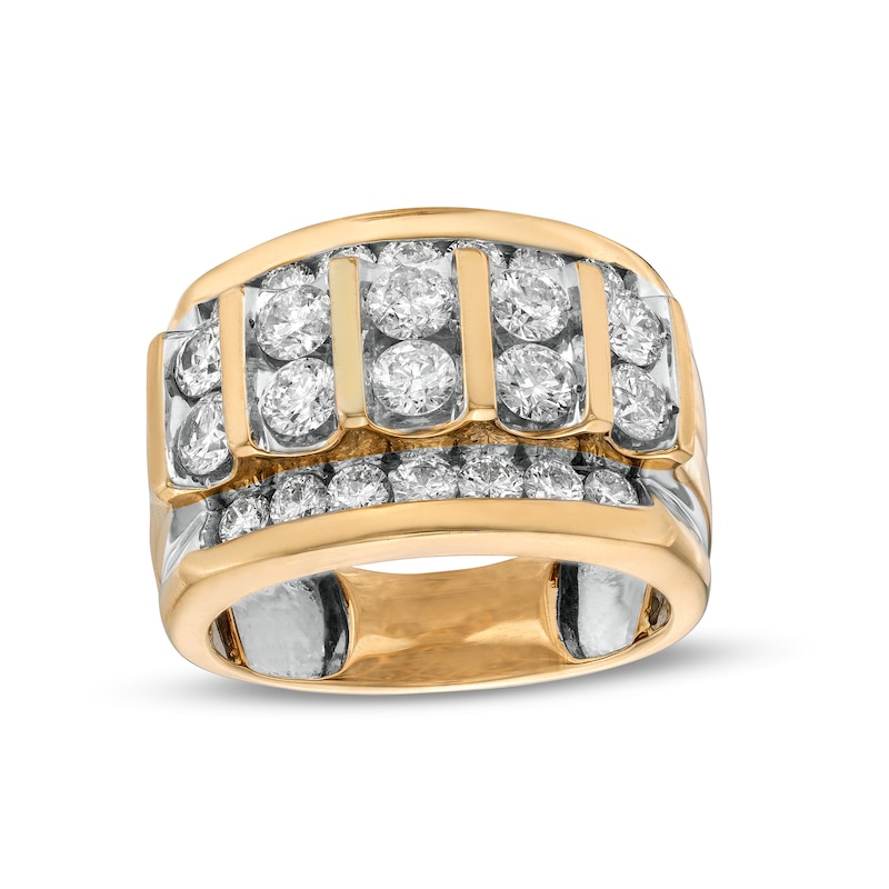 Diamond Column Wedding Band in 14K Gold Zales Outlet