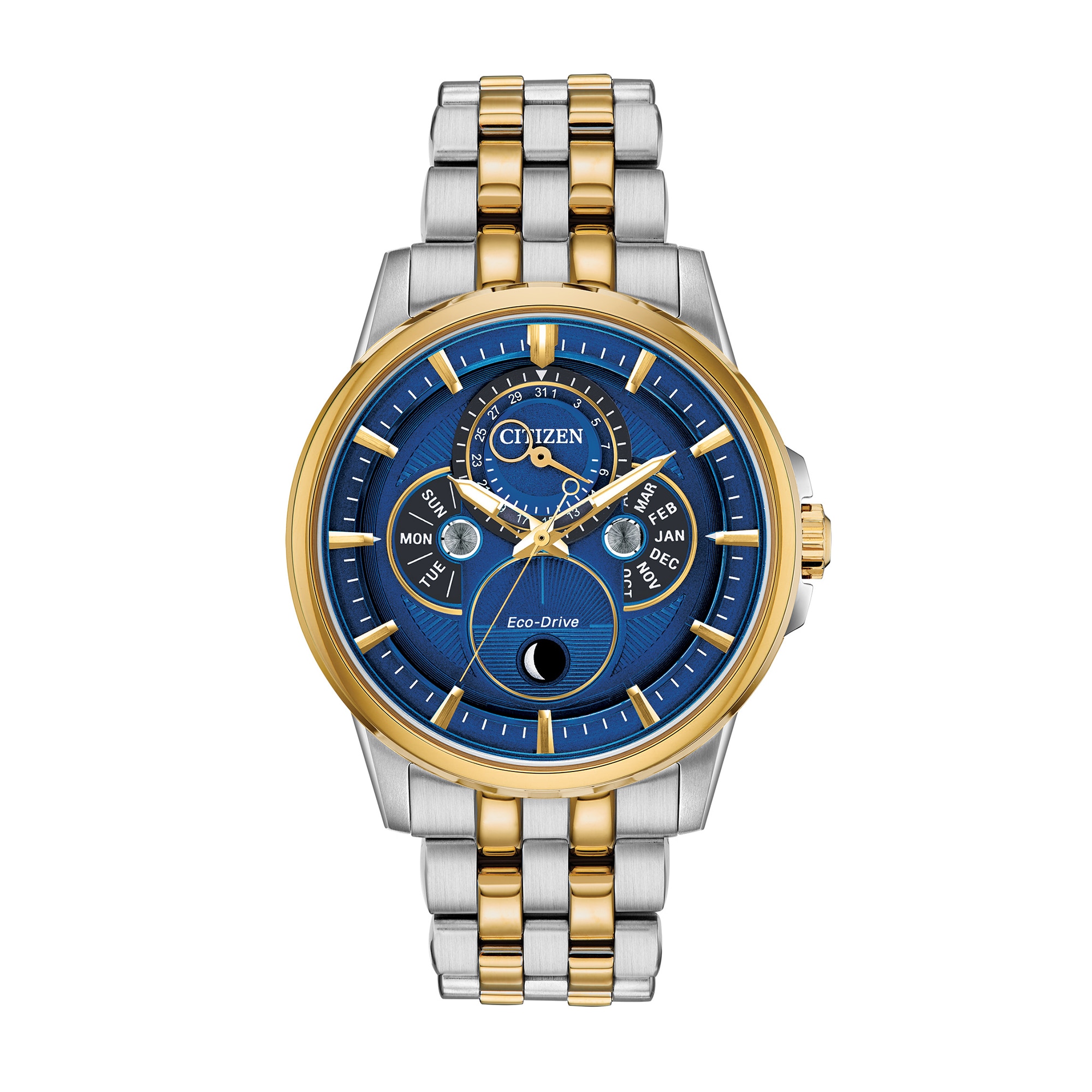 Men's Citizen Eco-Drive® Calendrier Chronograph Two-Tone Watch
