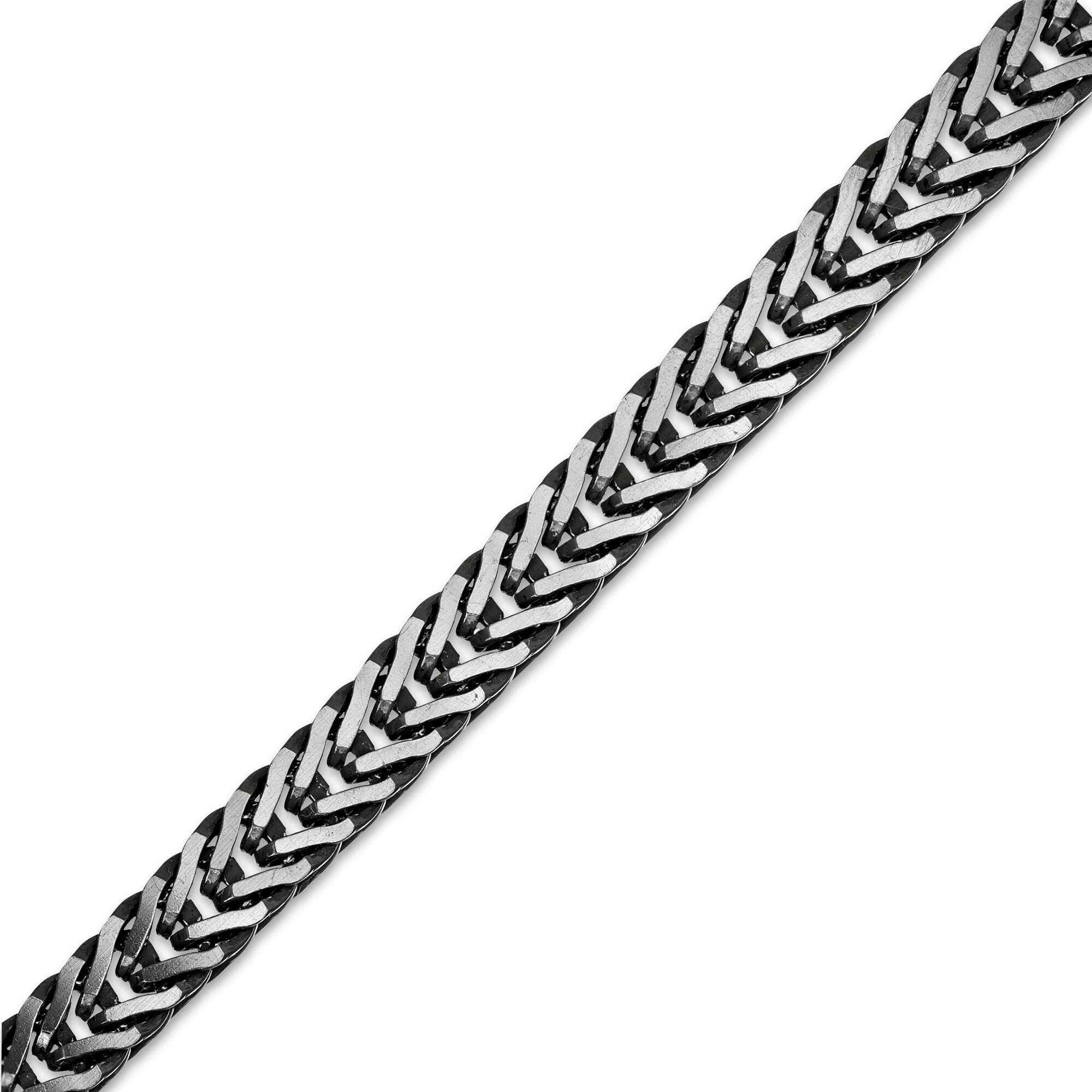 Vera Wang Men 6.0mm Foxtail Chain Bracelet in Solid Sterling