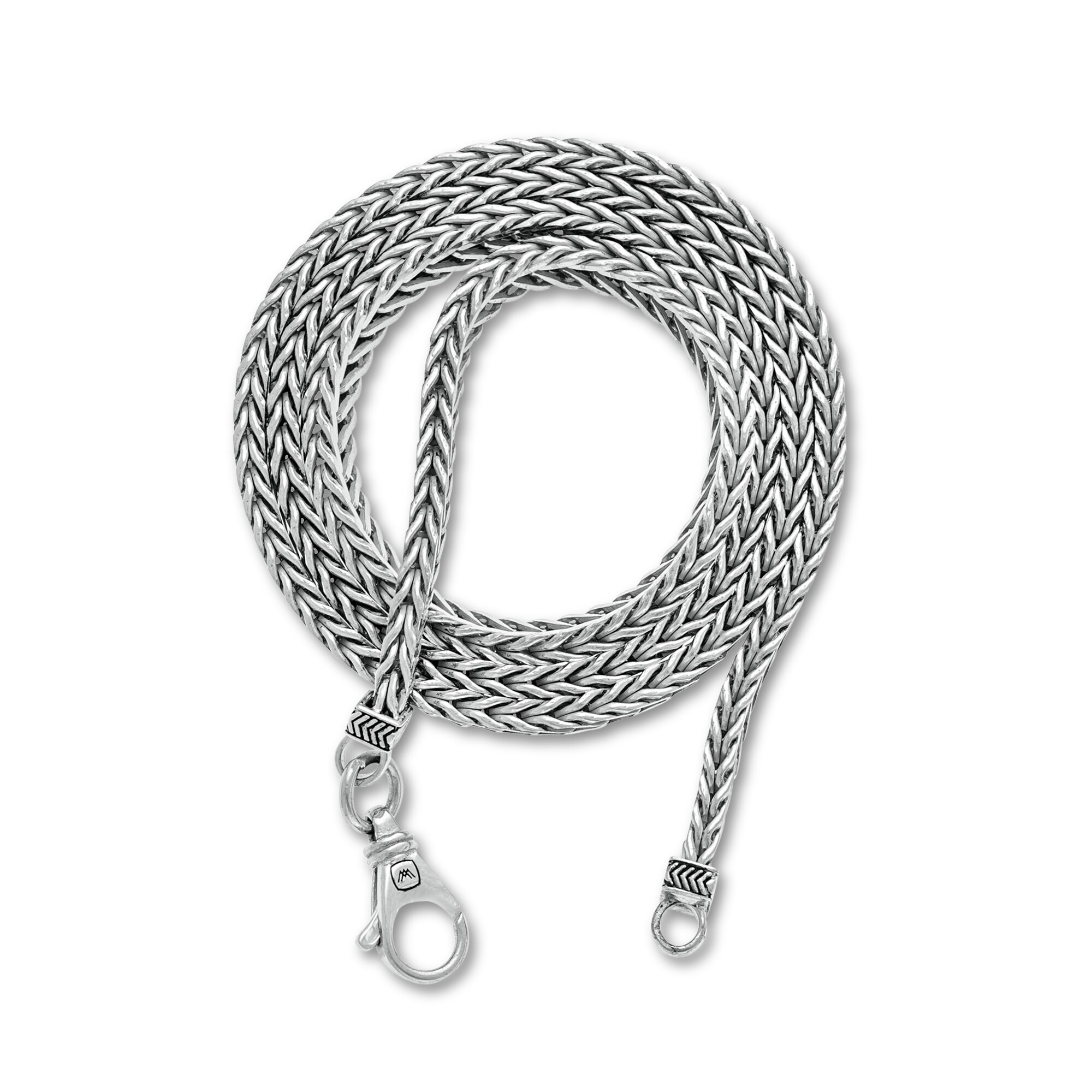 Vera Wang Men 6.0mm Foxtail Chain Necklace in Solid Sterling