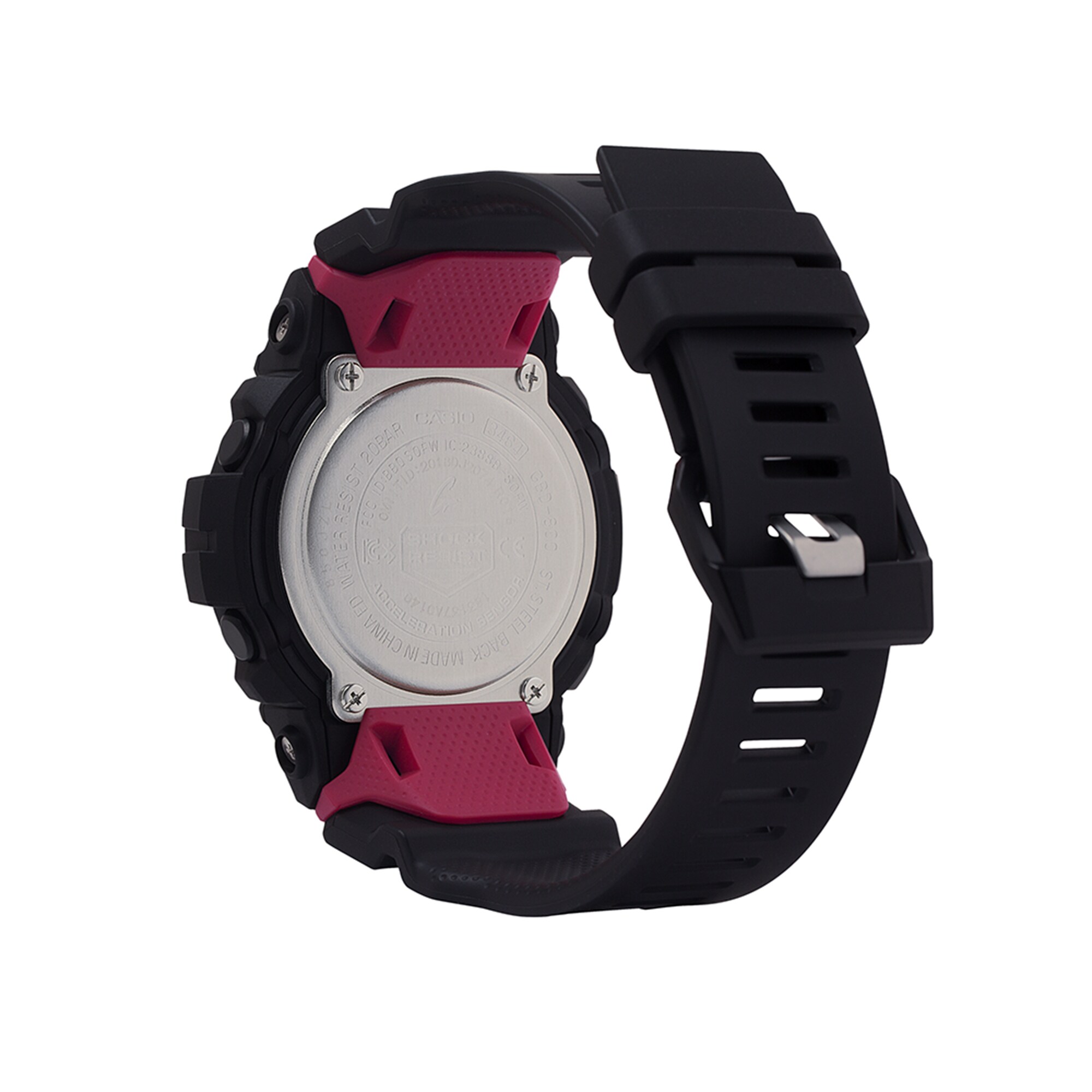 Men's Casio G-Shock Power Trainer Strap Watch with Black and Red