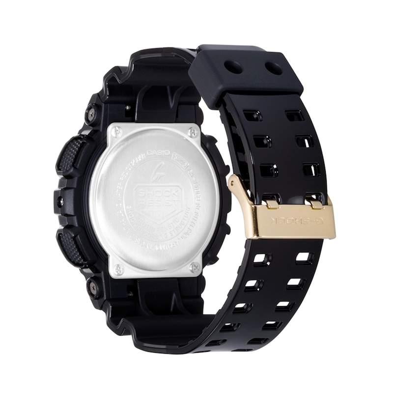 Men's Casio G-Shock Classic Resin Strap Watch with Black and Gold