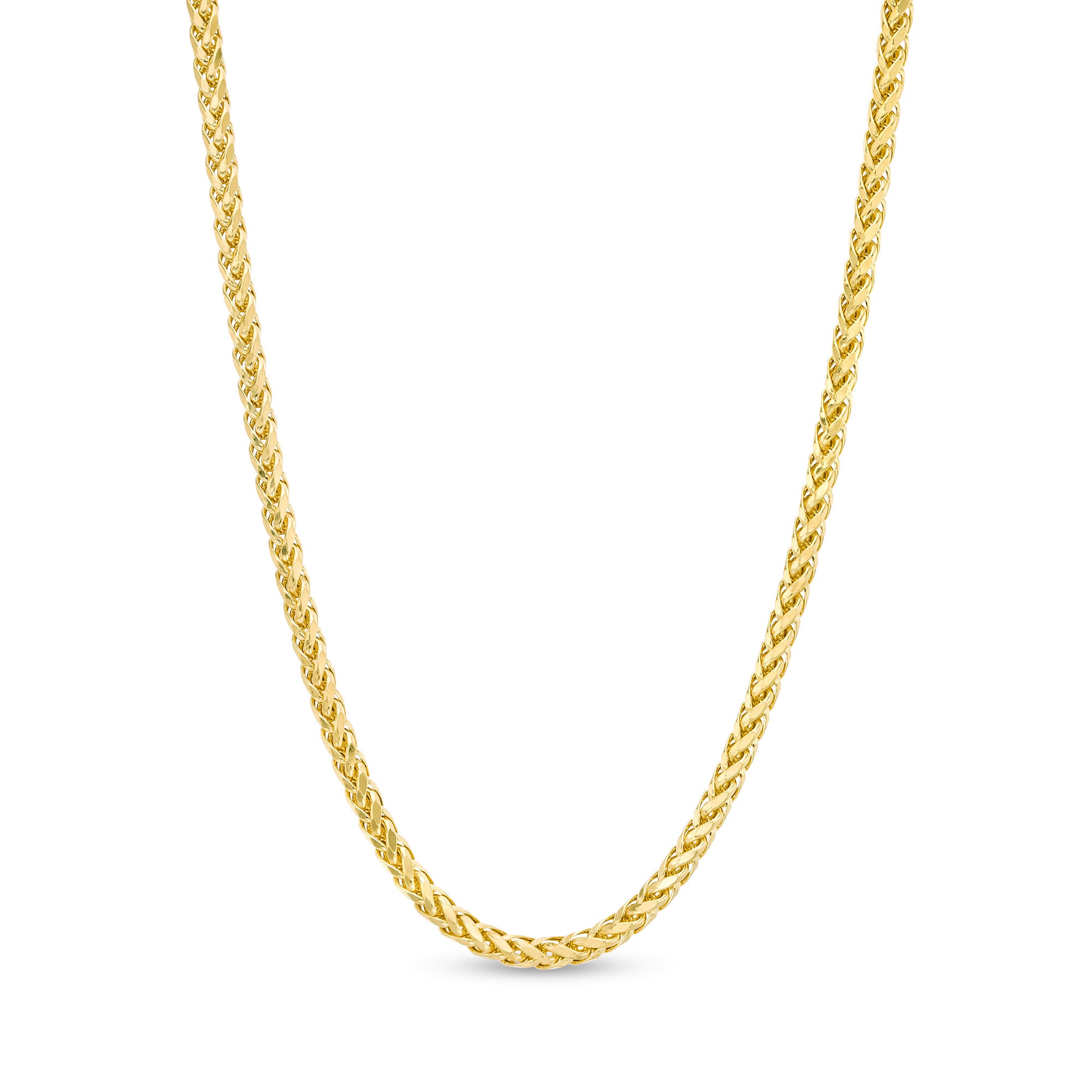 3.15mm Franco Snake Chain Necklace in Hollow 10K Gold - 20&quot