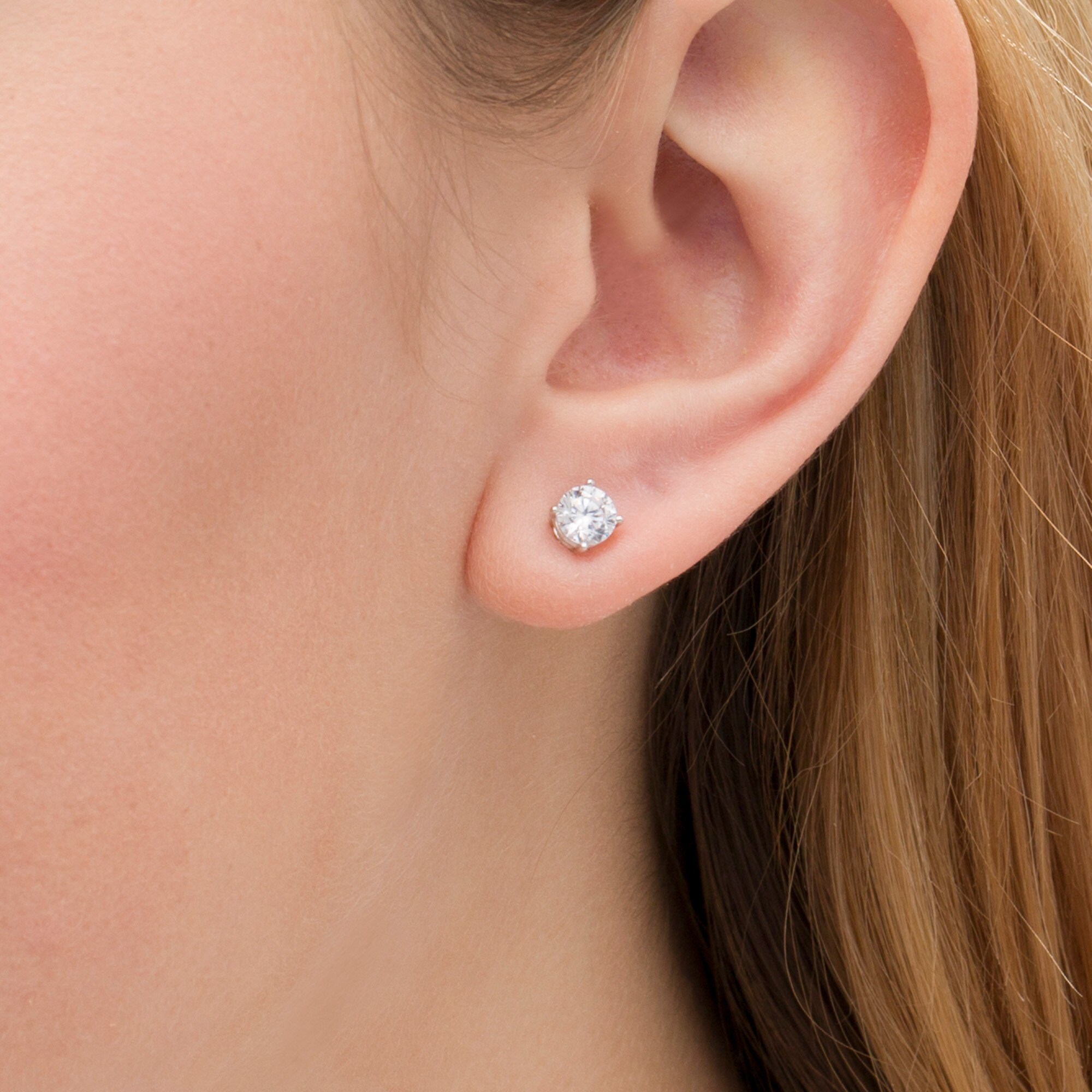 1 CT. T.W. Certified Lab-Grown Diamond Solitaire Stud Earrings in