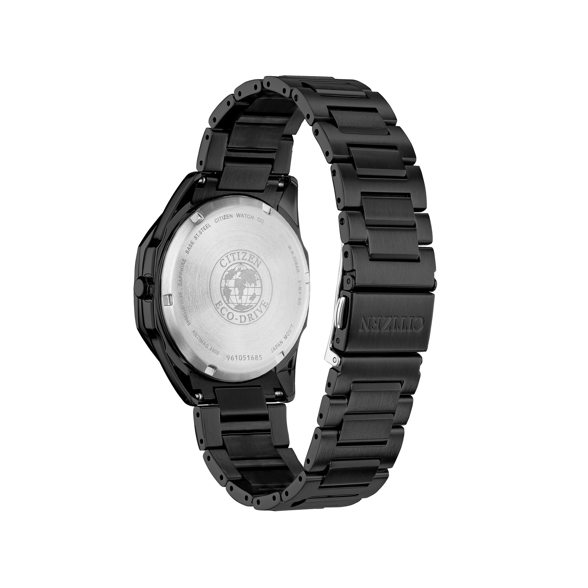 Men's Citizen Eco-Drive® Corso Diamond Accent Black IP Watch