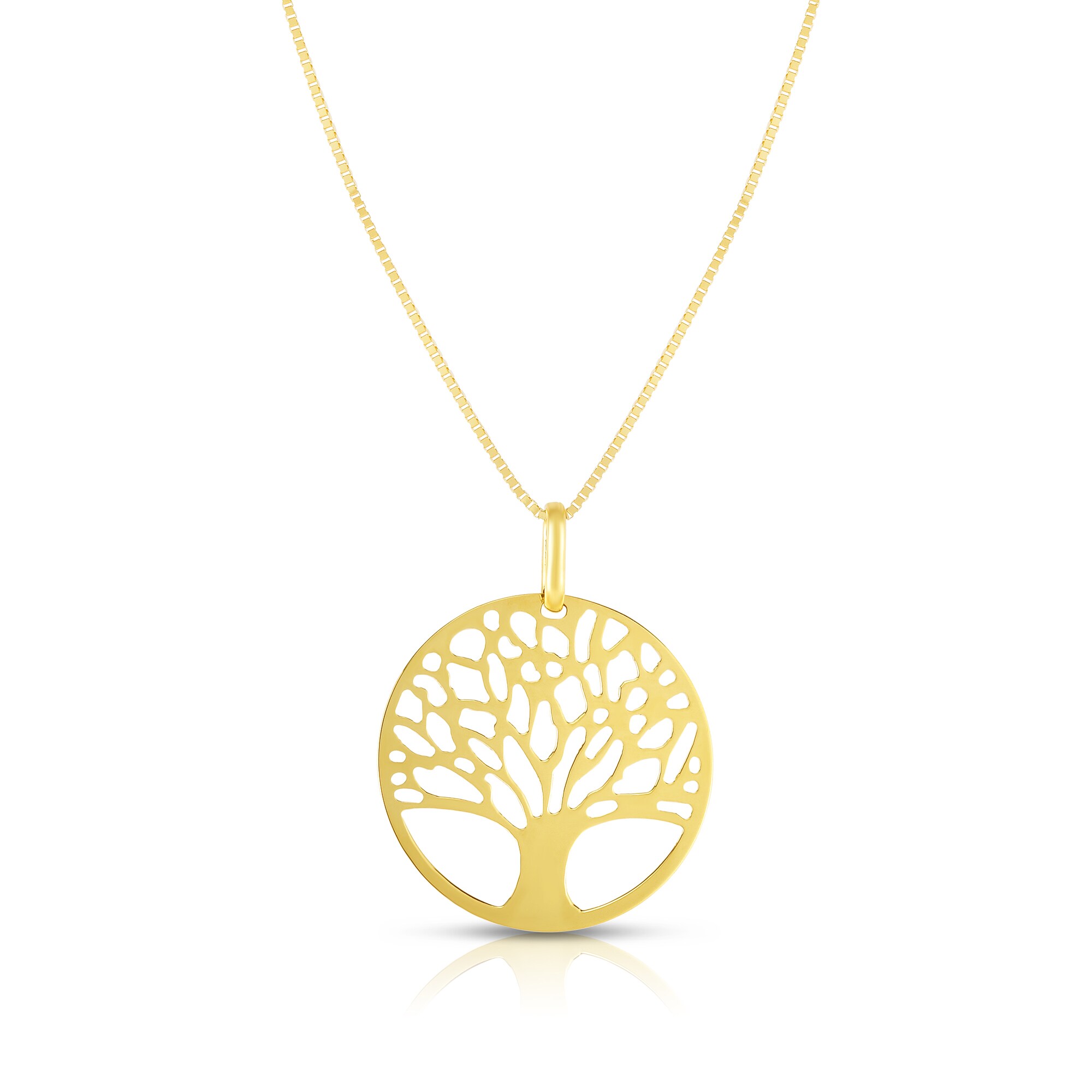 Tree of Life Circle Pendant in 10K Gold | Peoples Jewellers