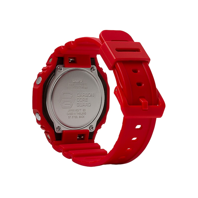Men's Casio G-Shock Classic Red Resin Strap Watch with Red Dial