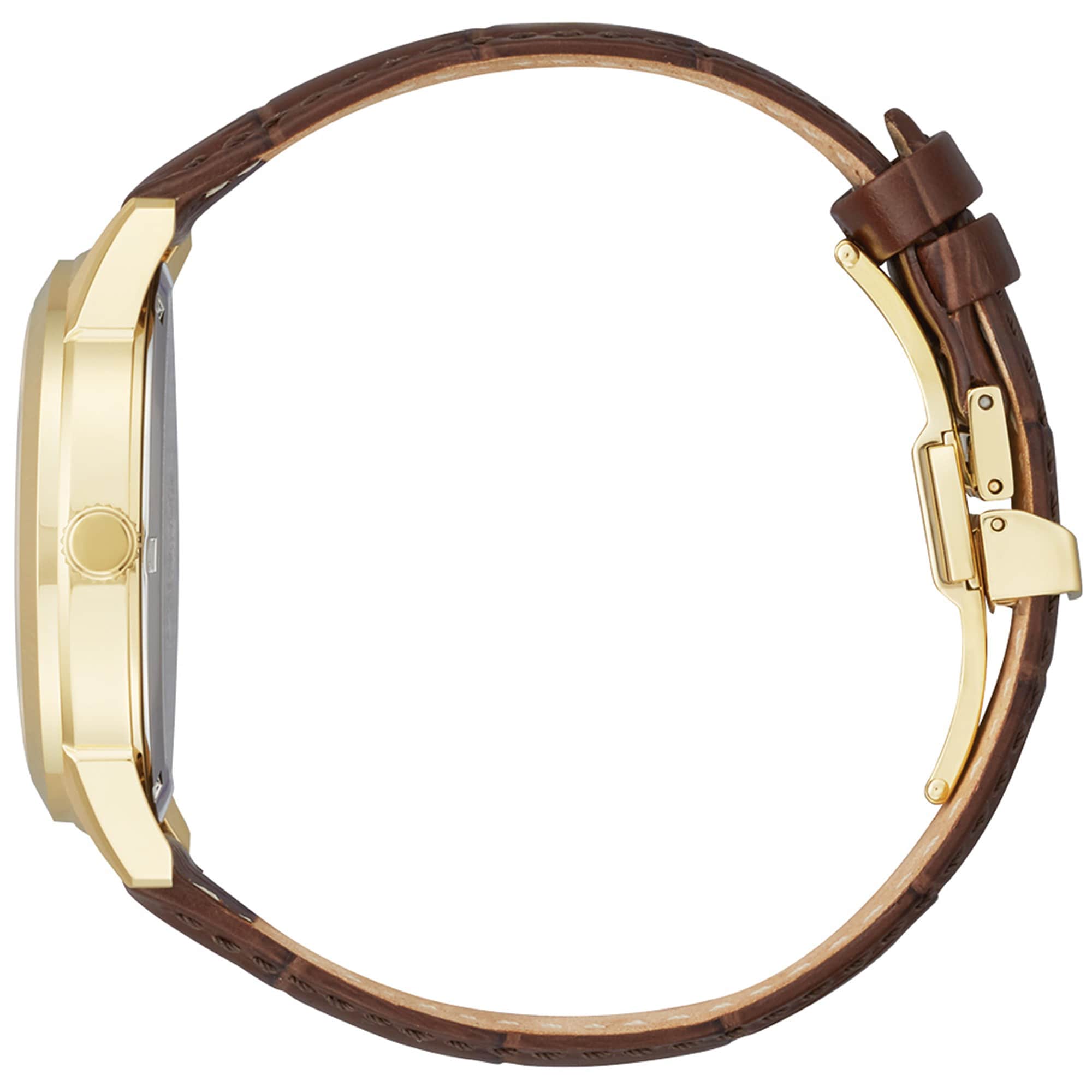 Men's Citizen Eco-Drive® Corso 18K Gold Plate Strap Watch with