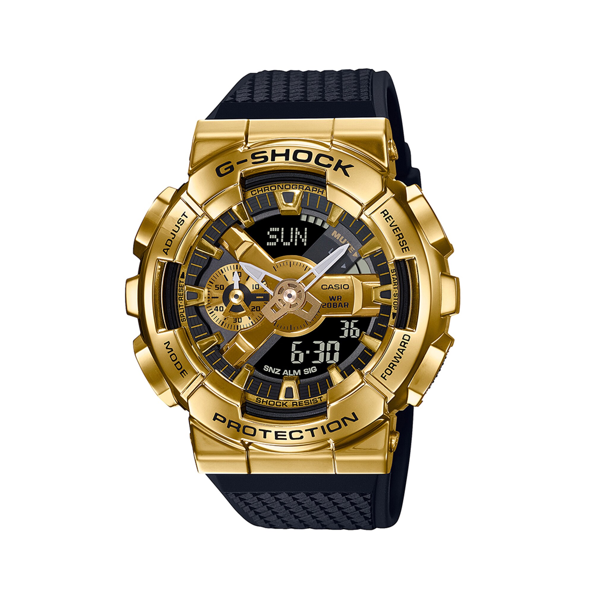 Men's Casio G-Shock Classic Gold-Tone Black Resin Strap Watch with