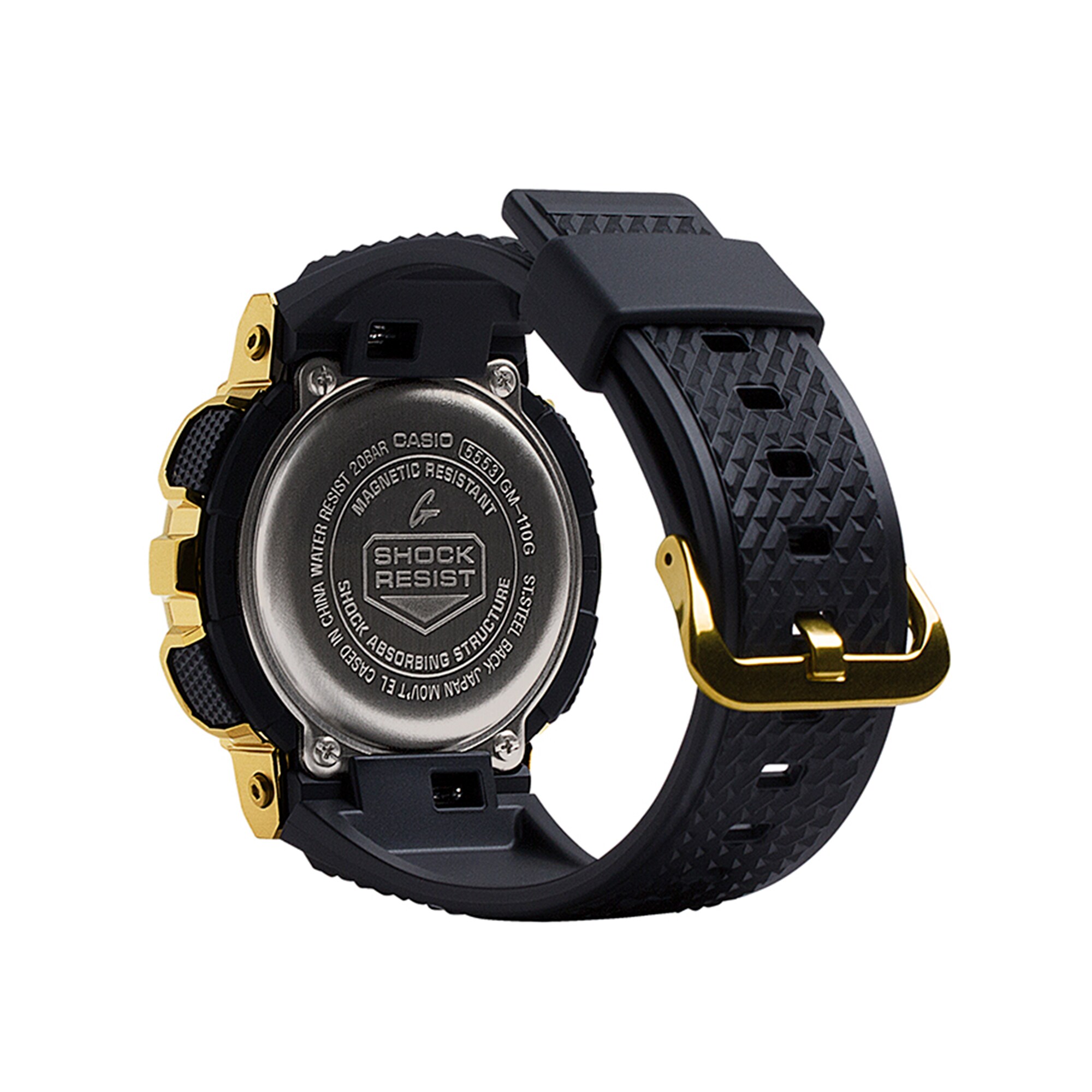 Men's Casio G-Shock Classic Gold-Tone Black Resin Strap Watch with