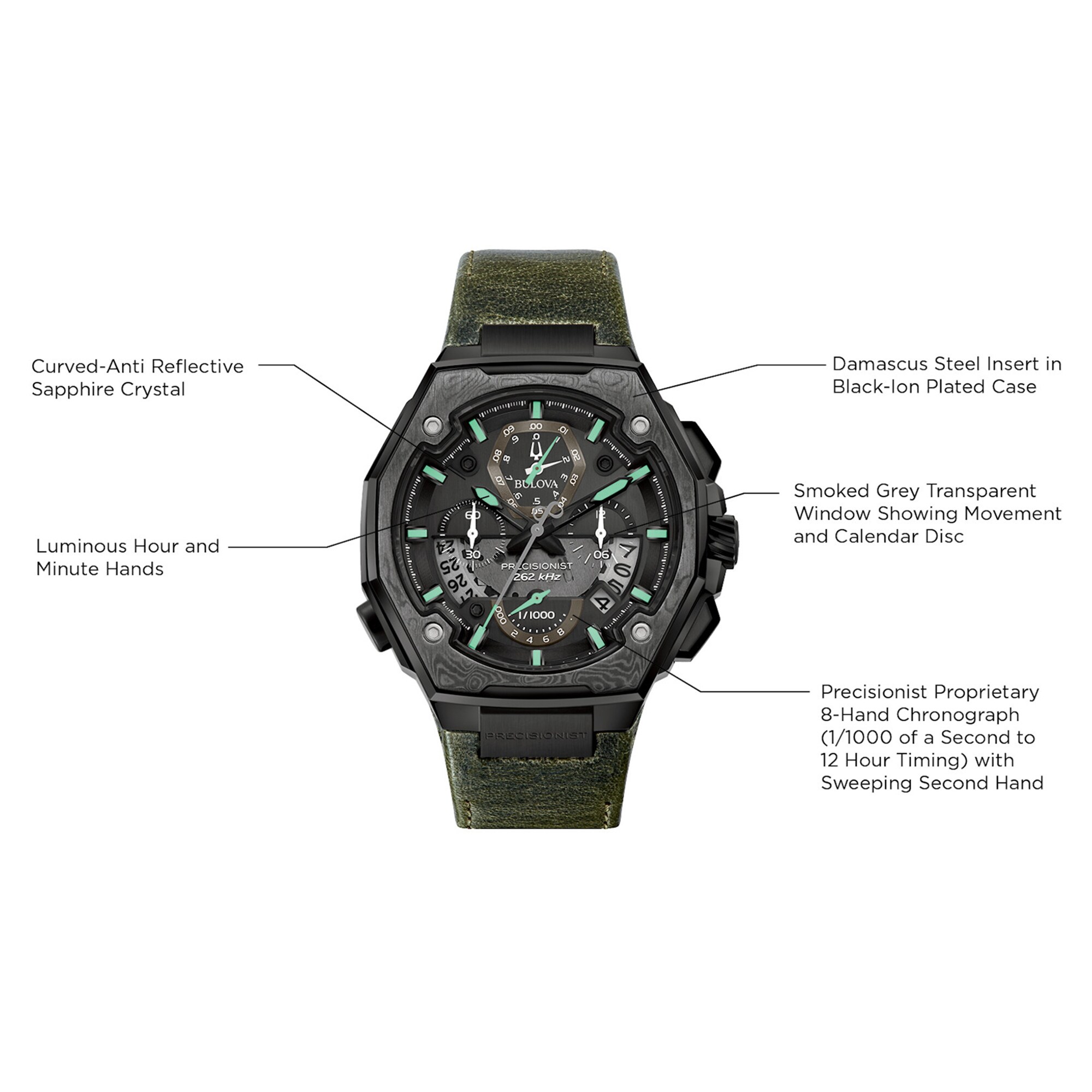 Men's Special Edition Bulova Precisionist X 10th Anniversary Black