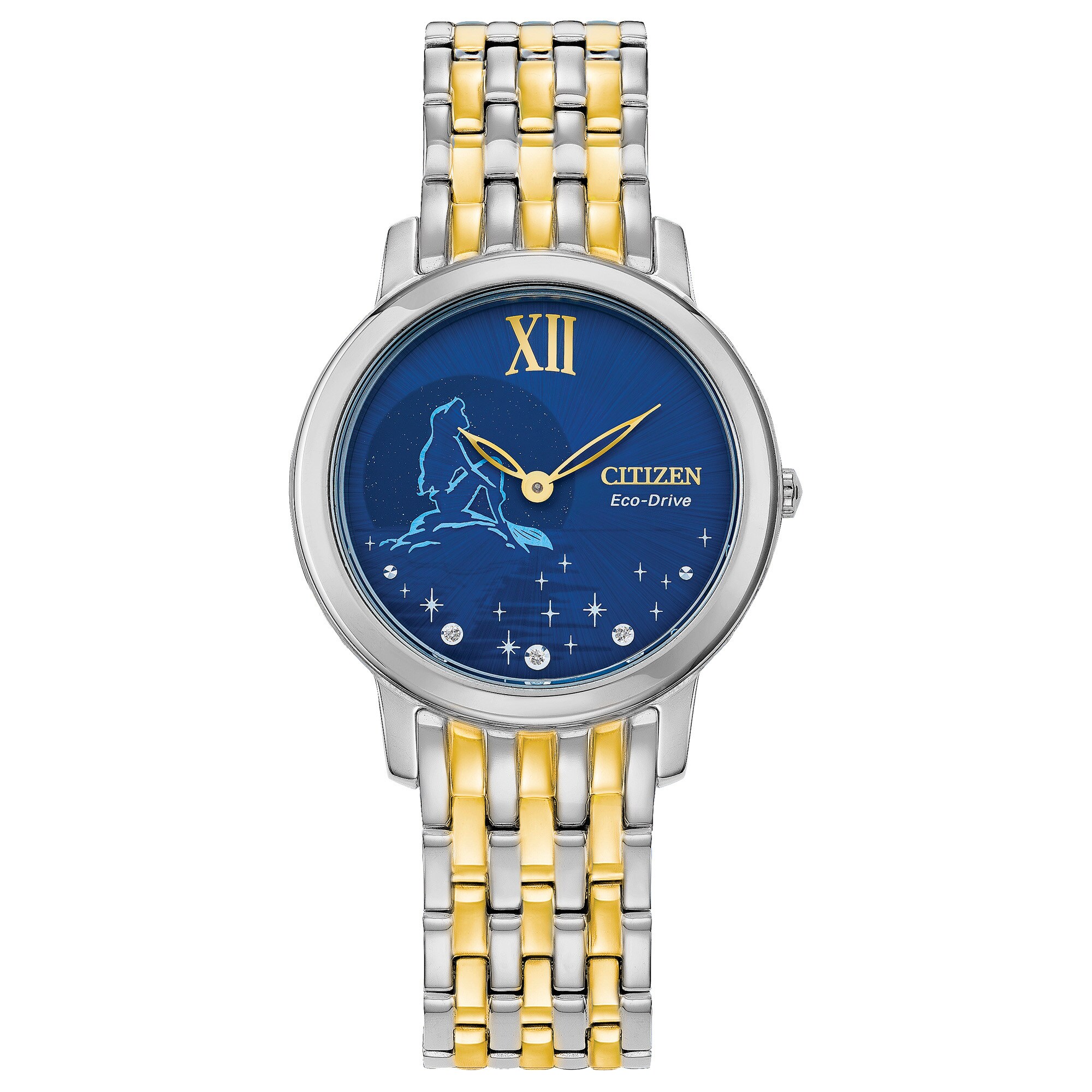 Ladies' Citizen Eco-Drive® Disney Ariel Diamond Accent Two-Tone