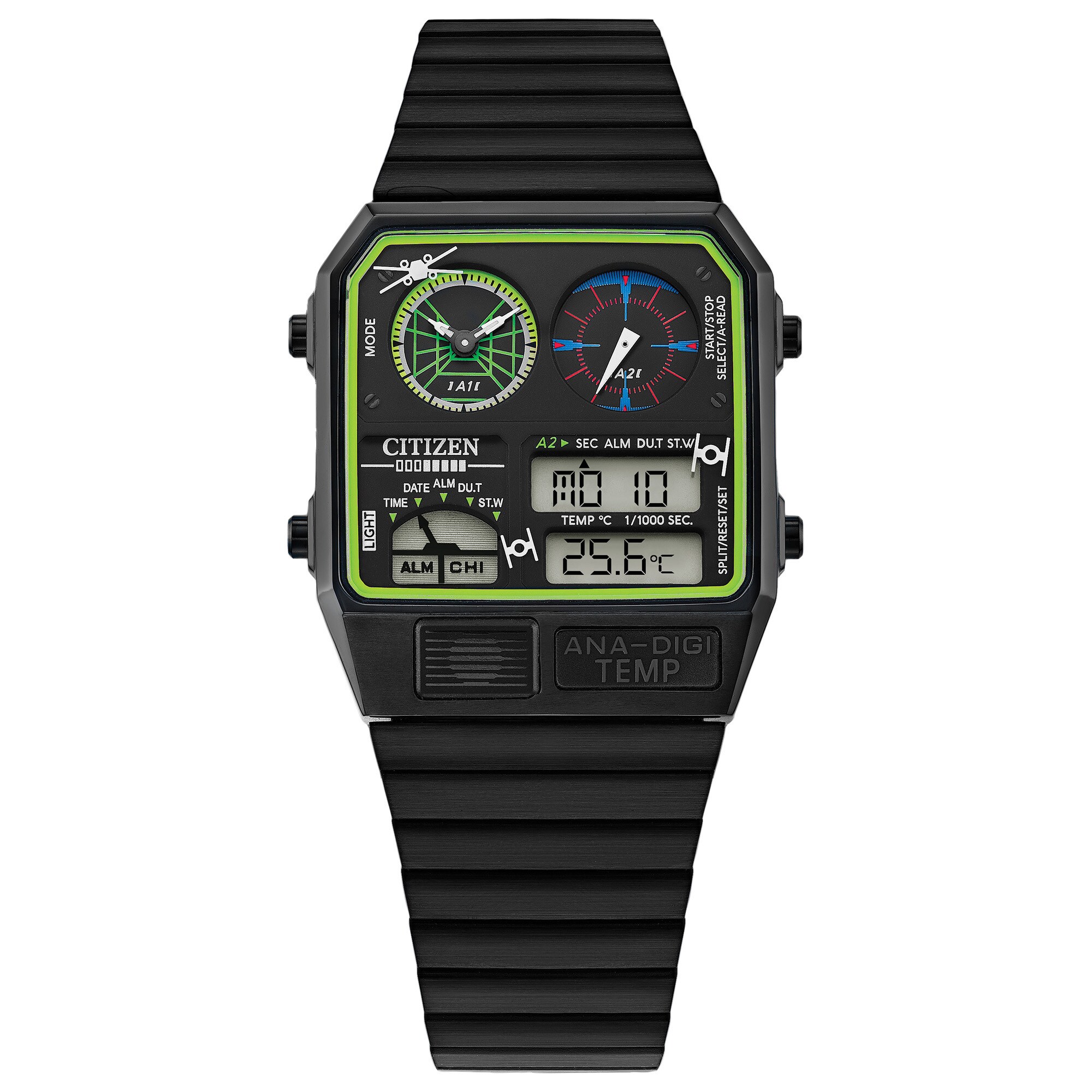 Men's Citizen Star Wars™ Trench Run Black IP Digital Watch with