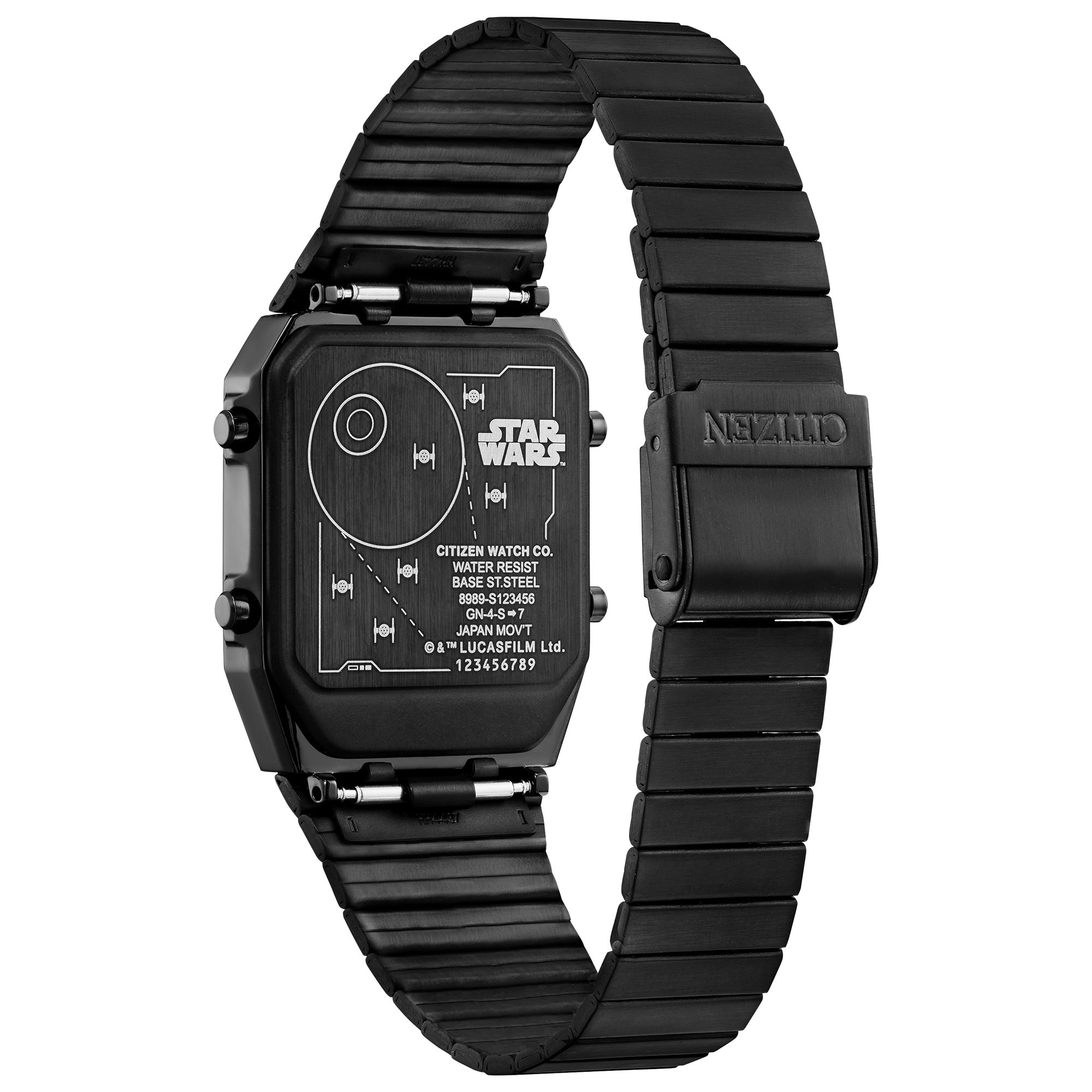 Men's Citizen Star Wars™ Trench Run Black IP Digital Watch with