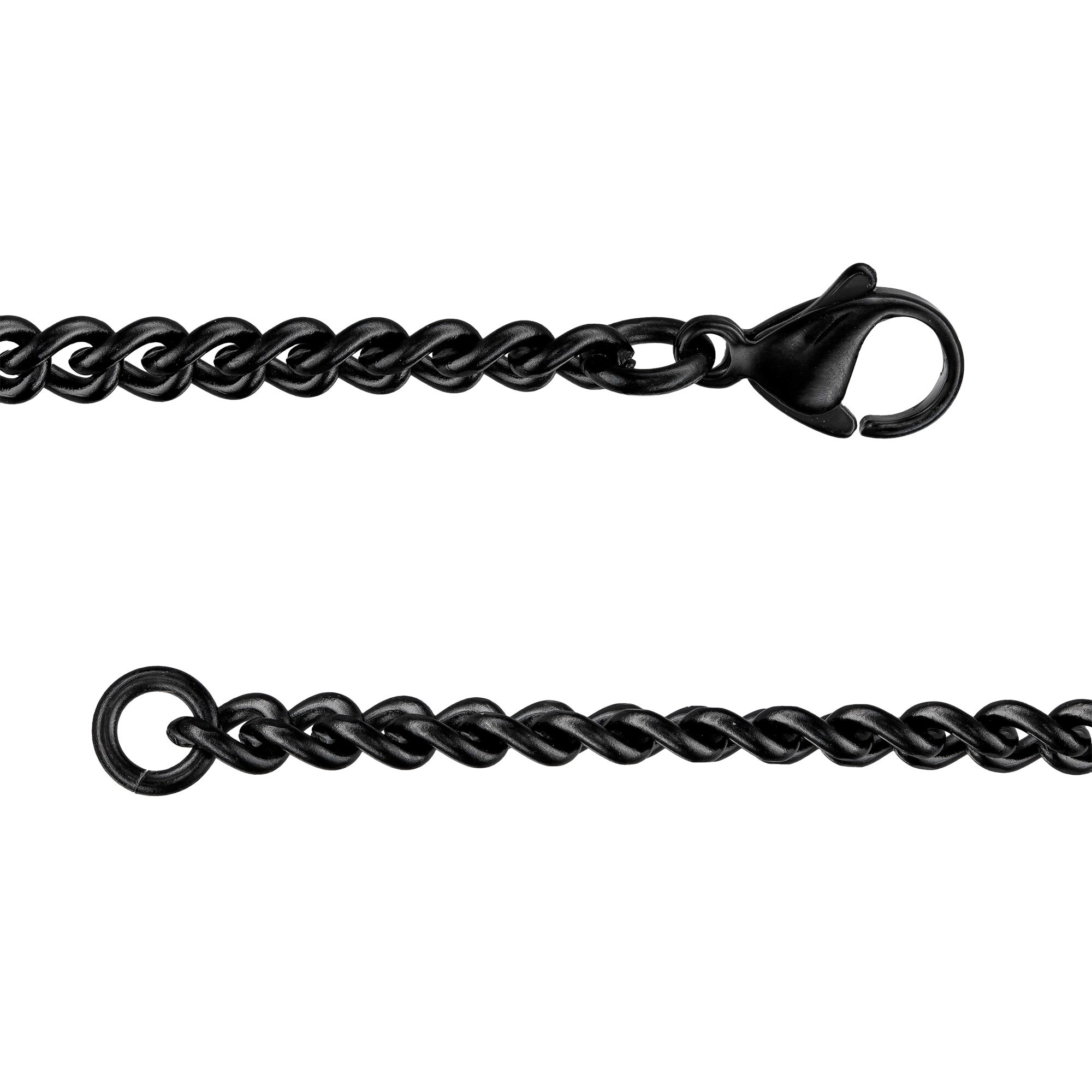 Men's 1/4 CT. T.W. Black Enhanced Diamond Chain Link Cross Pendant