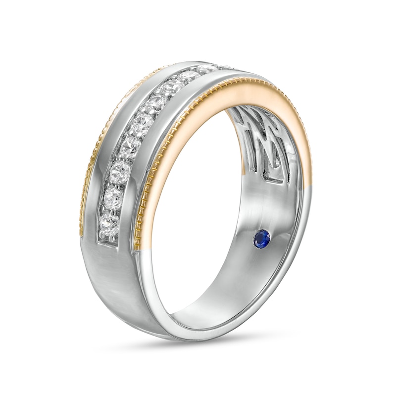 Vera Wang Men's 5/8 Diamond Vintage-Style Wedding Band in