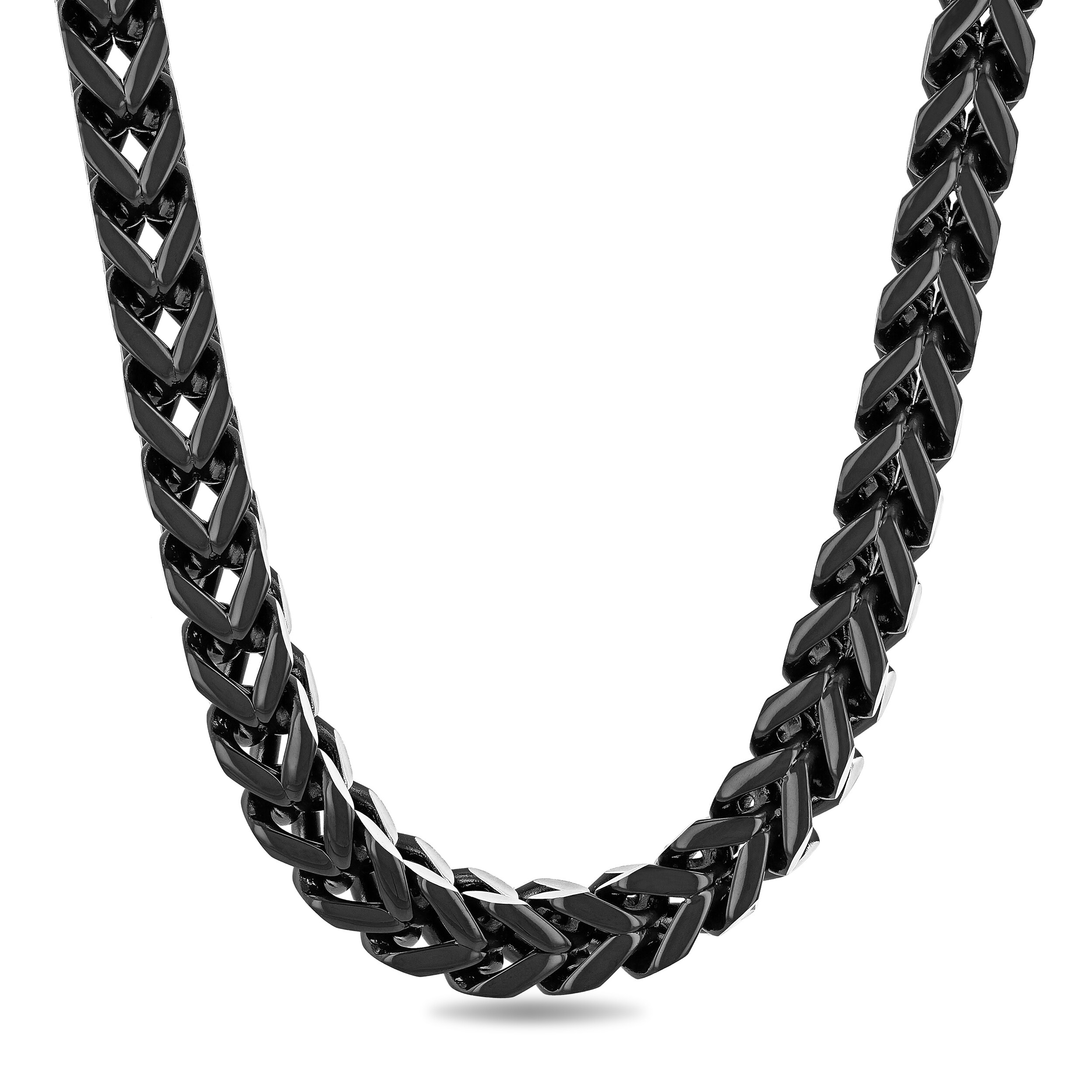 Men's 8.0mm Multi-Finish Reversible Franco Snake Chain Necklace in