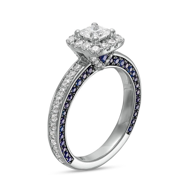Vera Wang Love Collection Sapphire and 1 CT. T.W. Princess-Cut