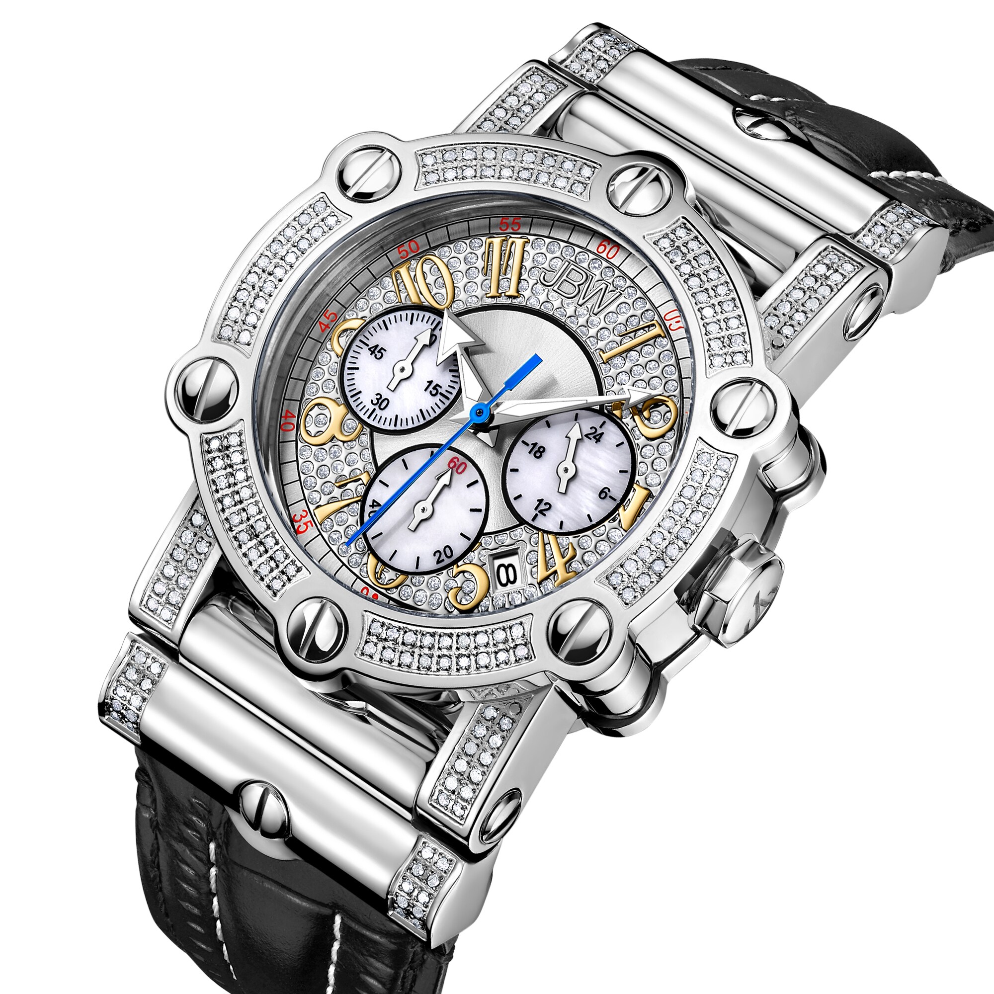 Men's JBW Phantom 10th Anniversary Edition Diamond and Crystal