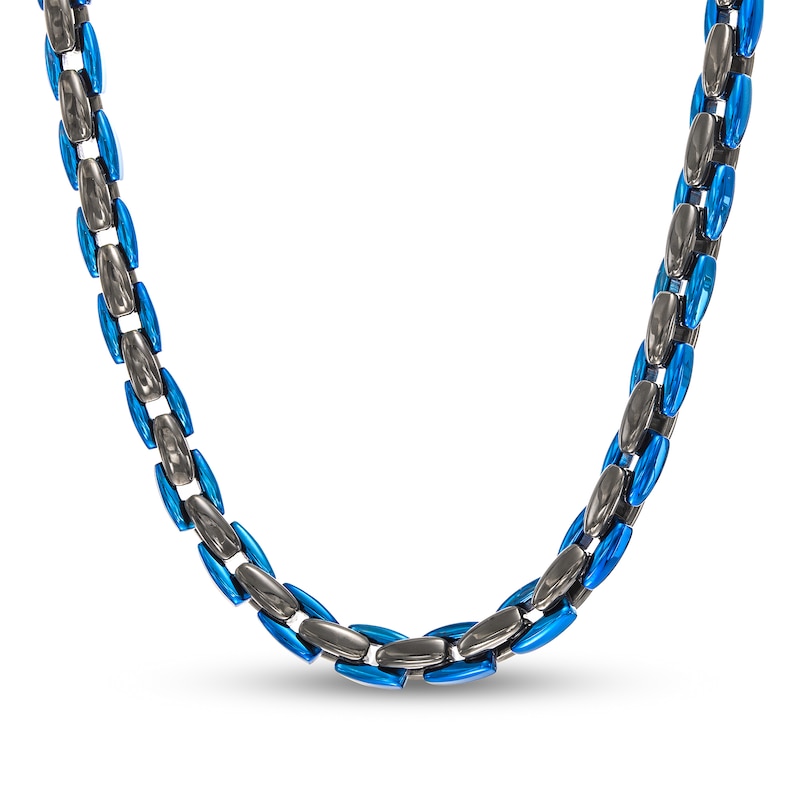 Men's Link Chain Necklace in Solid Stainless Steel with
