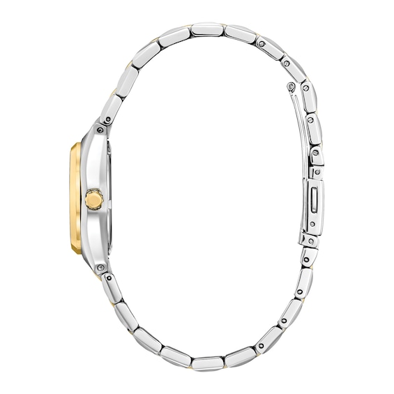 Citizen presidential style ladies two-tone classic dress watch NEW BATTERY Citizen Quartz Two-Tone Tank Ladies Tank Watch main image 4