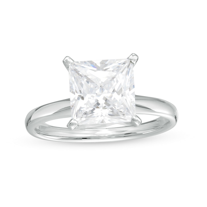 Certified Princess-Cut Lab-Grown Diamond Solitaire