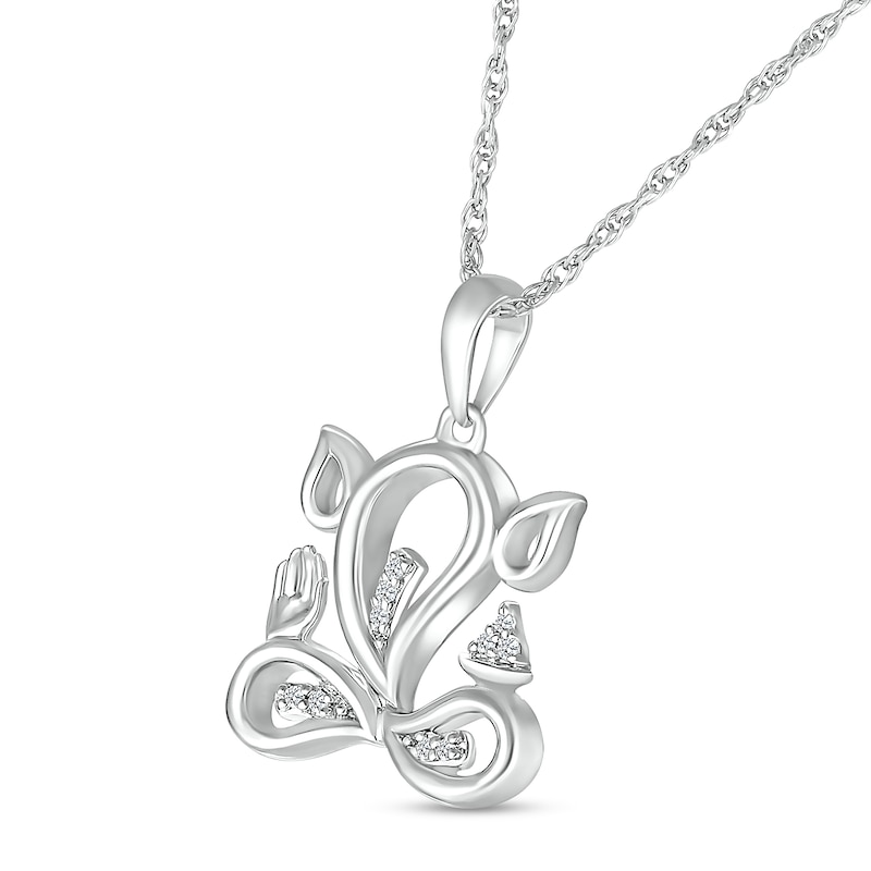 Ganesha slver pendant | Round pendant, Pendant, Slver jewelry