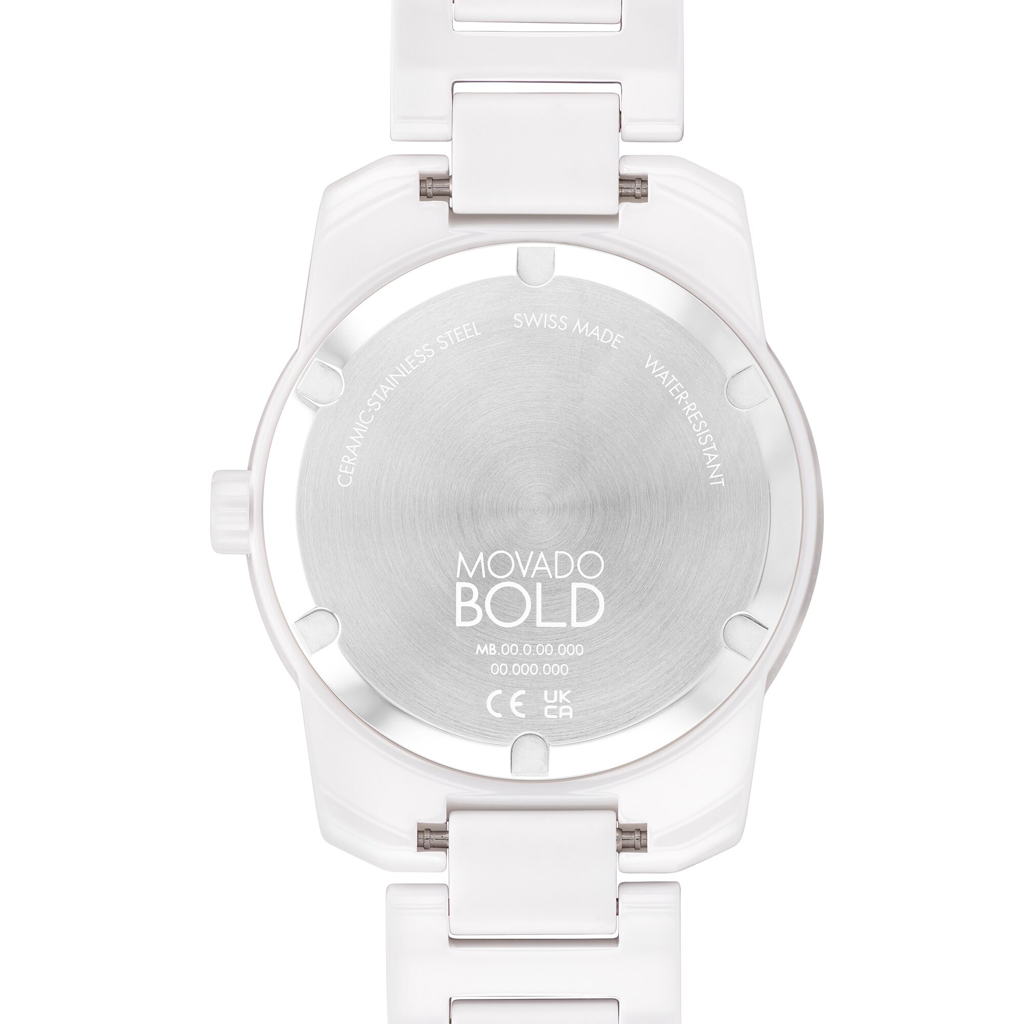 Men's Movado BOLD® Verso White Ceramic Watch with White Dial