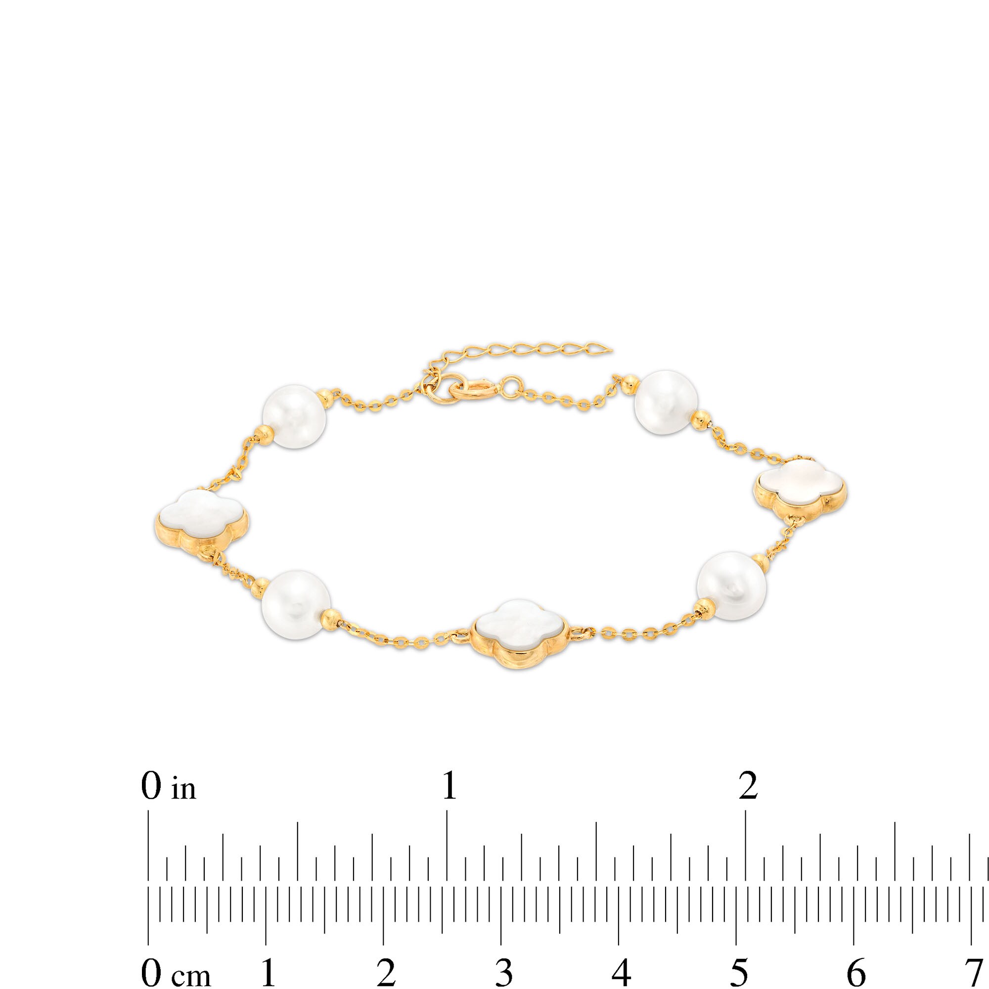 EFFY™ Collection Freshwater Cultured Pearl and Clover-Shaped